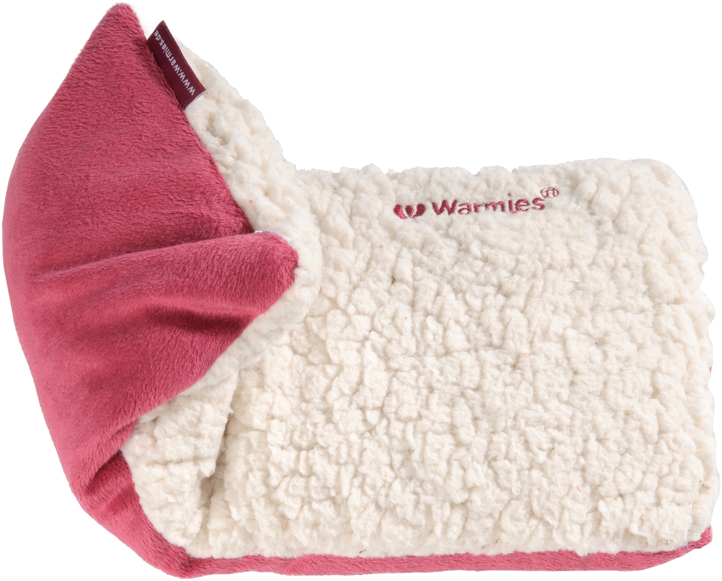 Warmies® Wärmekissen »Hot Pak Sherpa beige/rot«, für die Mikrowelle und den Backofen