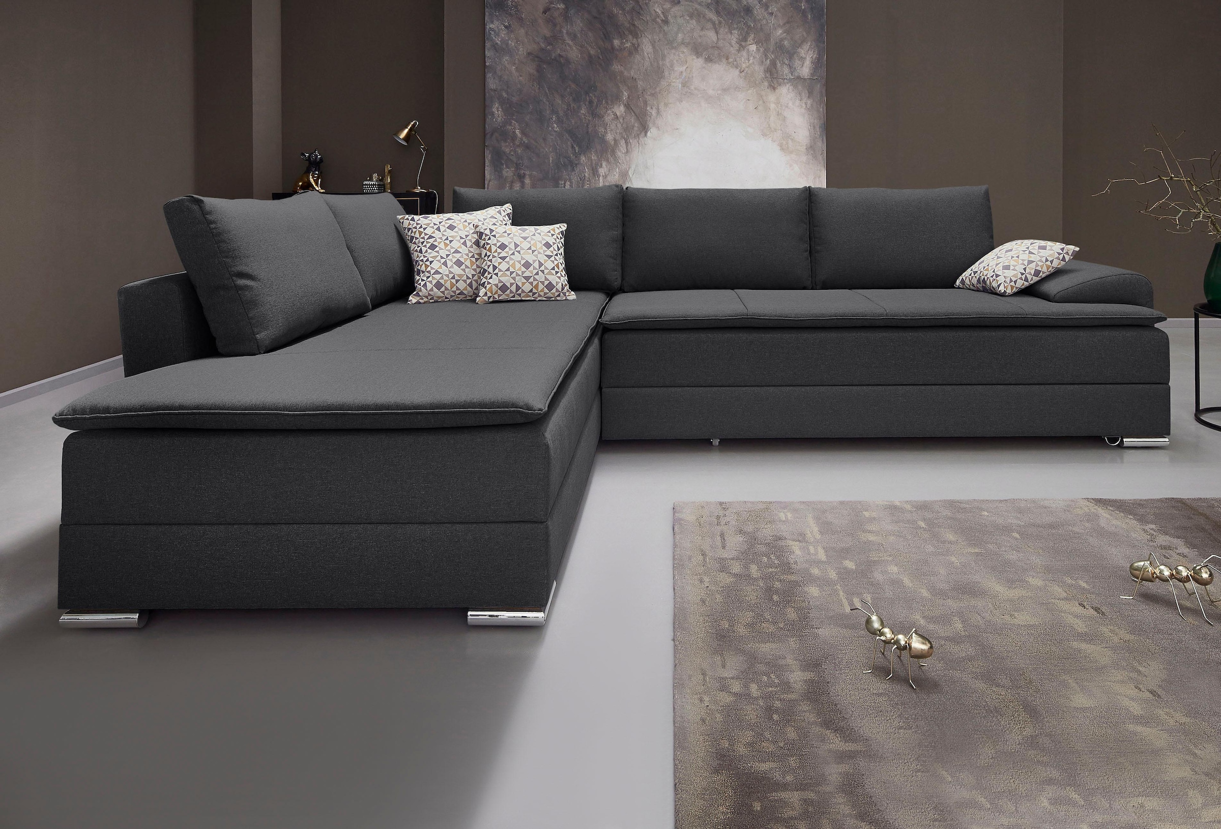 INOSIGN Ecksofa »Night & Day L-Form«, mit Bettfunktion 180 cm, Dauerschlaffunktion