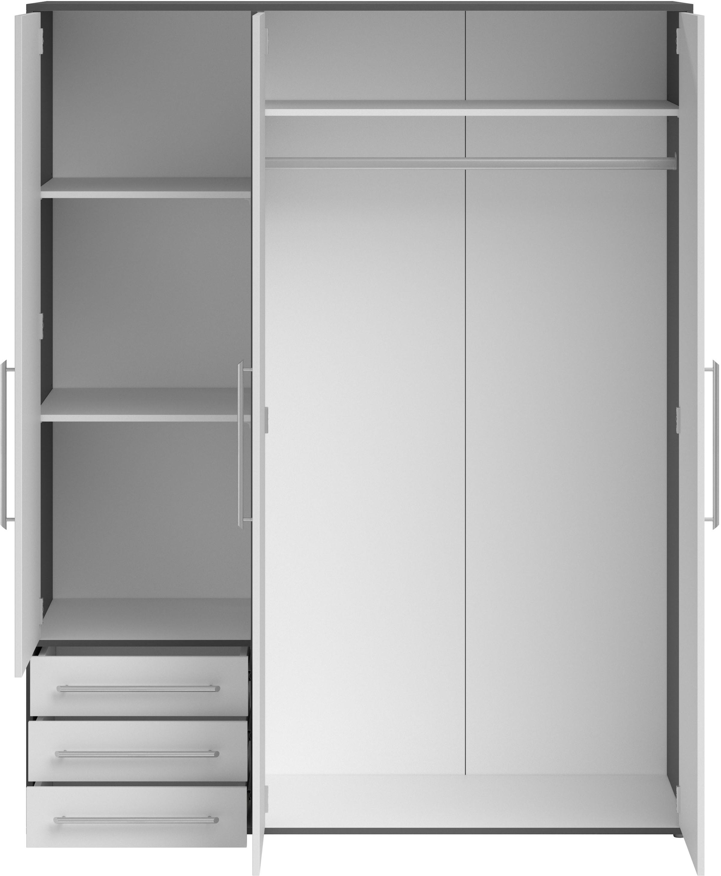 Schlafkontor Drehtürenschrank »Lyss Schrank, Kleiderschrank mit Drehtüren« in verschiedenen Farben und Größen erhältlich