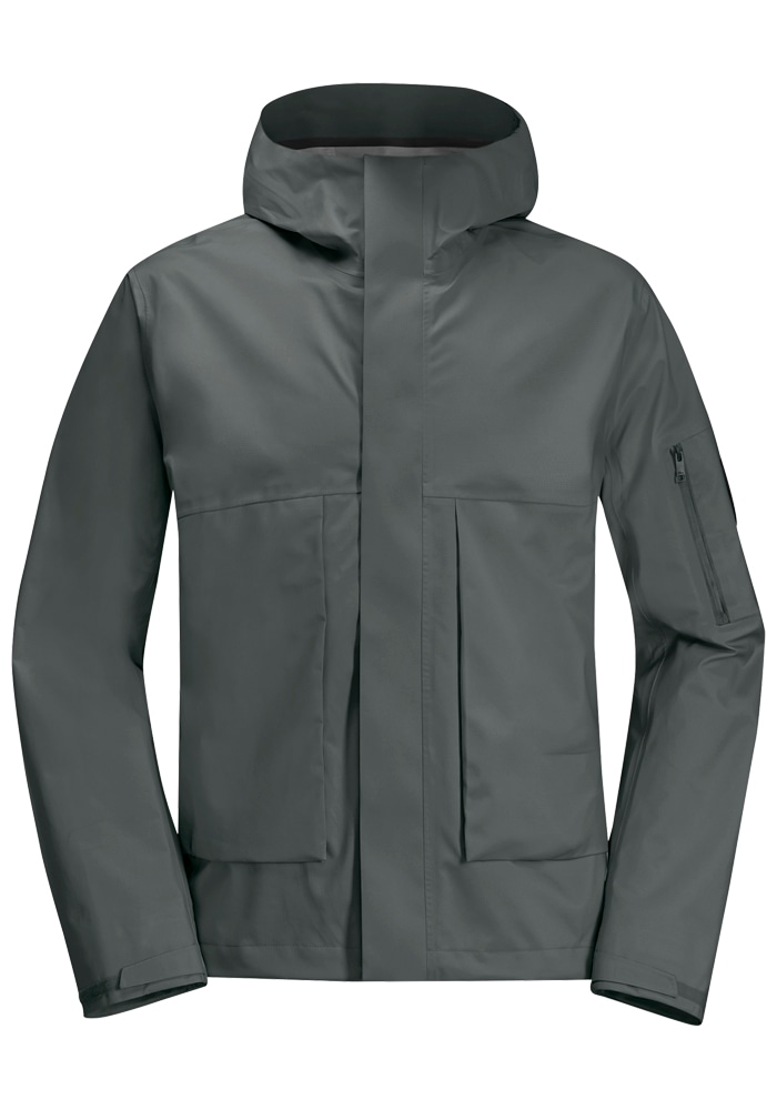 Jack Wolfskin Regenjacke »WANDERMOOD 3L JKT M«, mit Kapuze