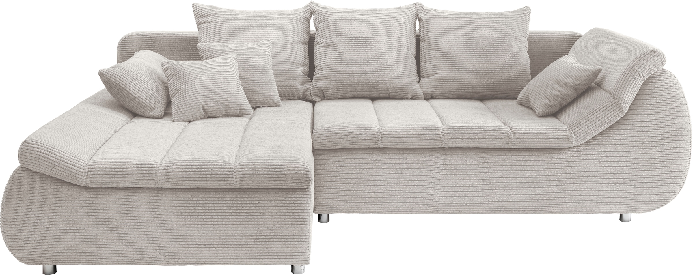 Home affaire Ecksofa »Imola, bequem, aktuelle Steppung im Sitz, L-Form, Breite 270cm« wahlweise mit Bettfunktion