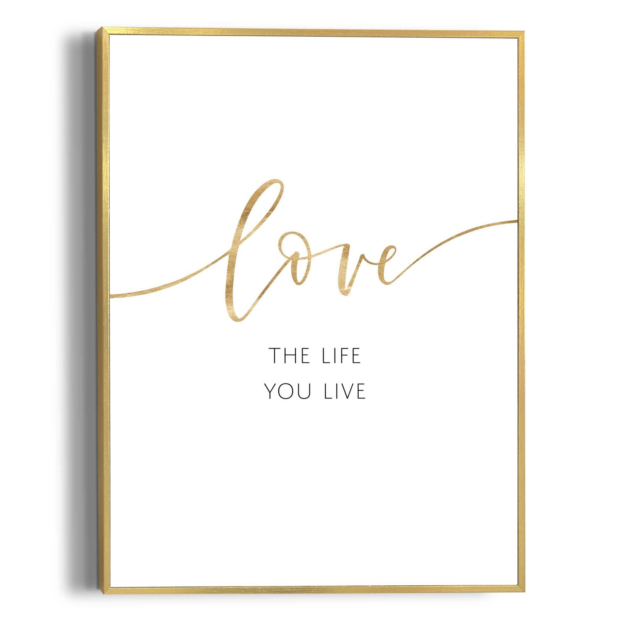 Reinders! Bild mit Rahmen »Life is Love«