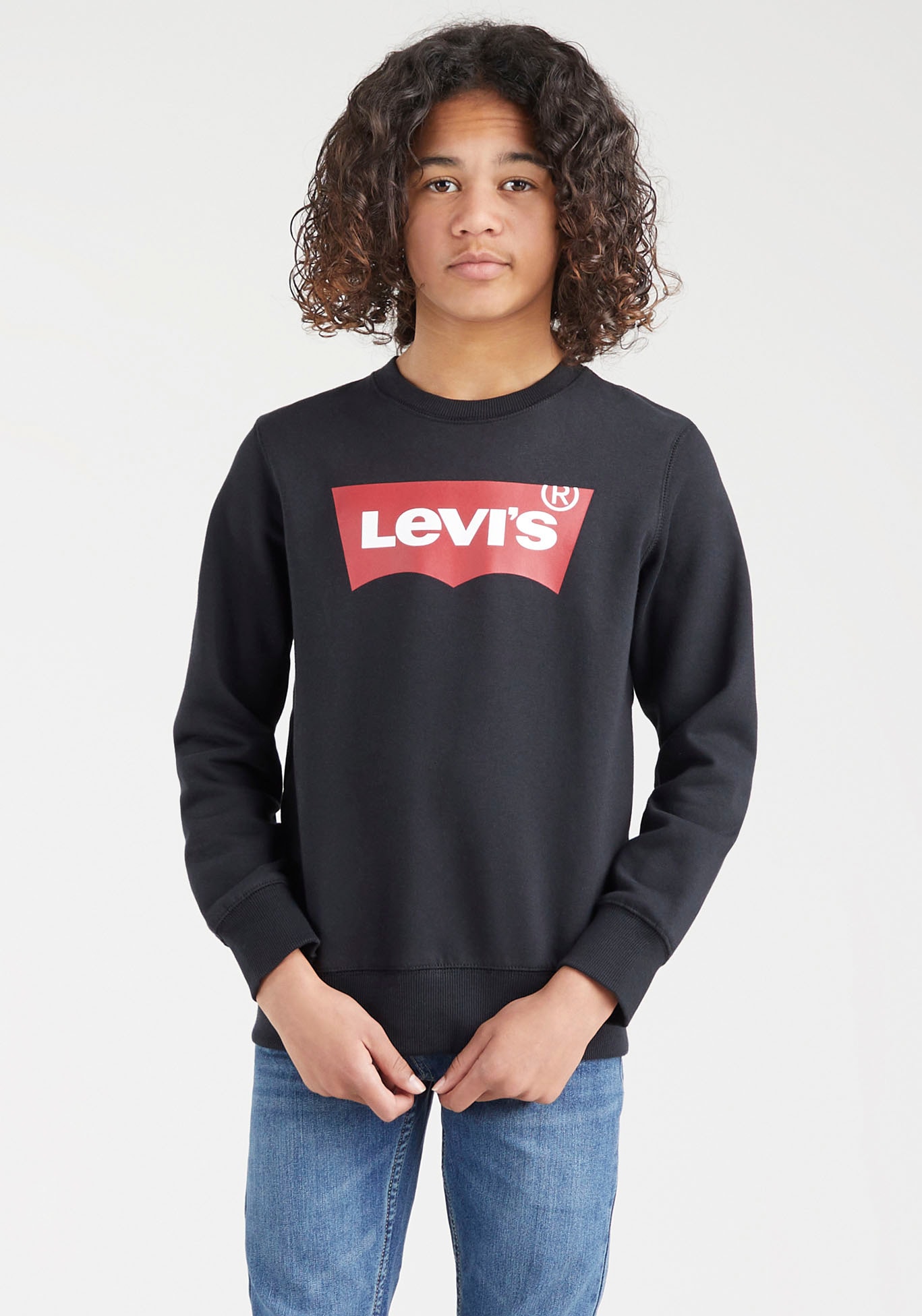 Levi's® Kids Sweatshirt »LVB LVB FRENCH TERRY BATWING«, mit großem Logo