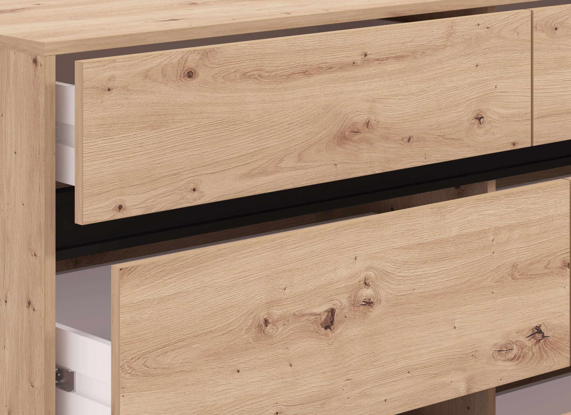 Home affaire Kommode »Marron, Sideboard mit Schubkästen, vielseitig einsetzbar« in 2 Breiten 80 und 157 cm, mit geräumigen Schubladen