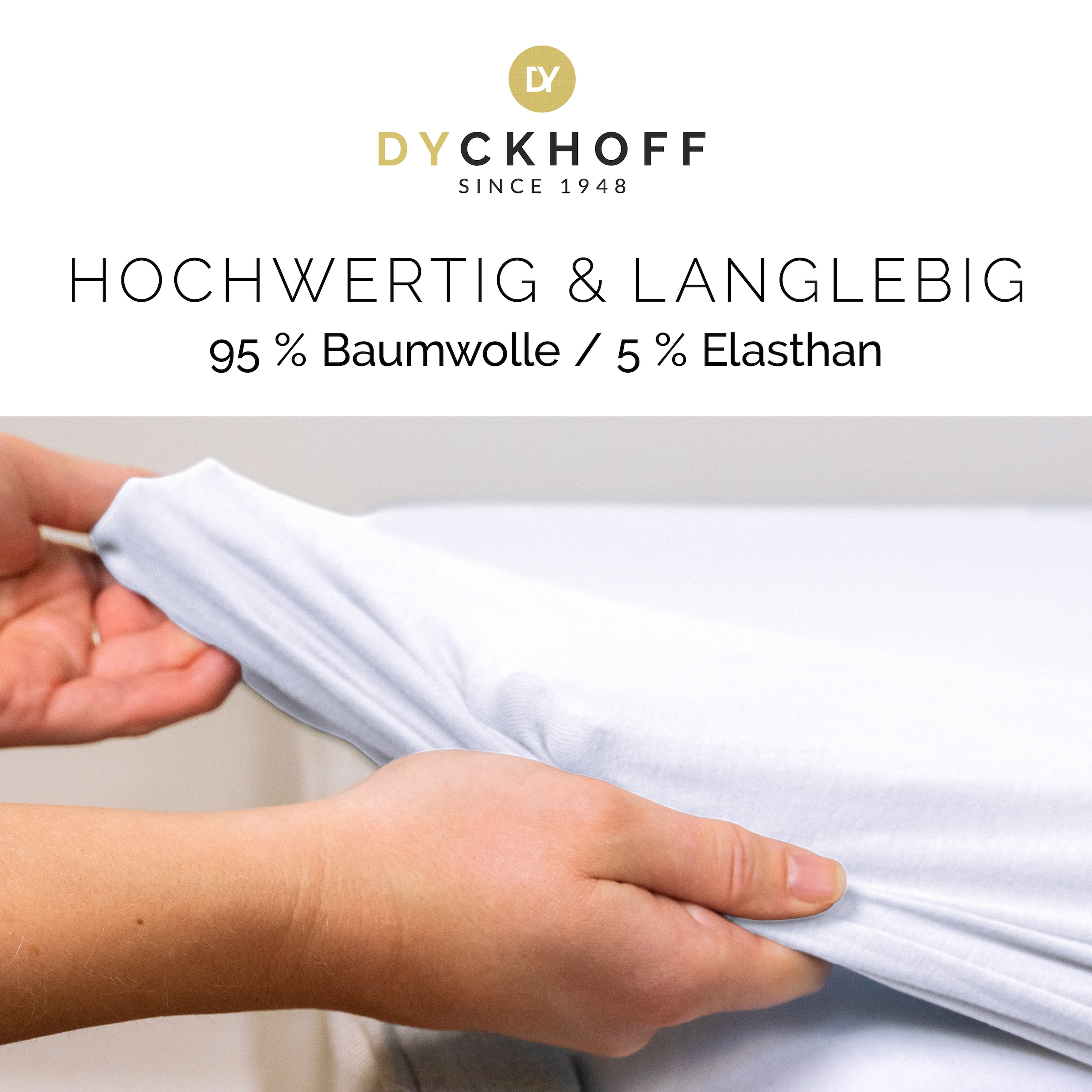 Dyckhoff Spannbettlaken »Uni« Angenehm weich, besonders flexibel, bis 25cm Matratzenhöhe