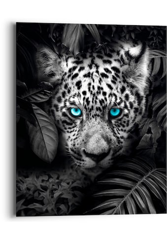 Holzbild »Blue Eyed Leopard«, (1 St.)