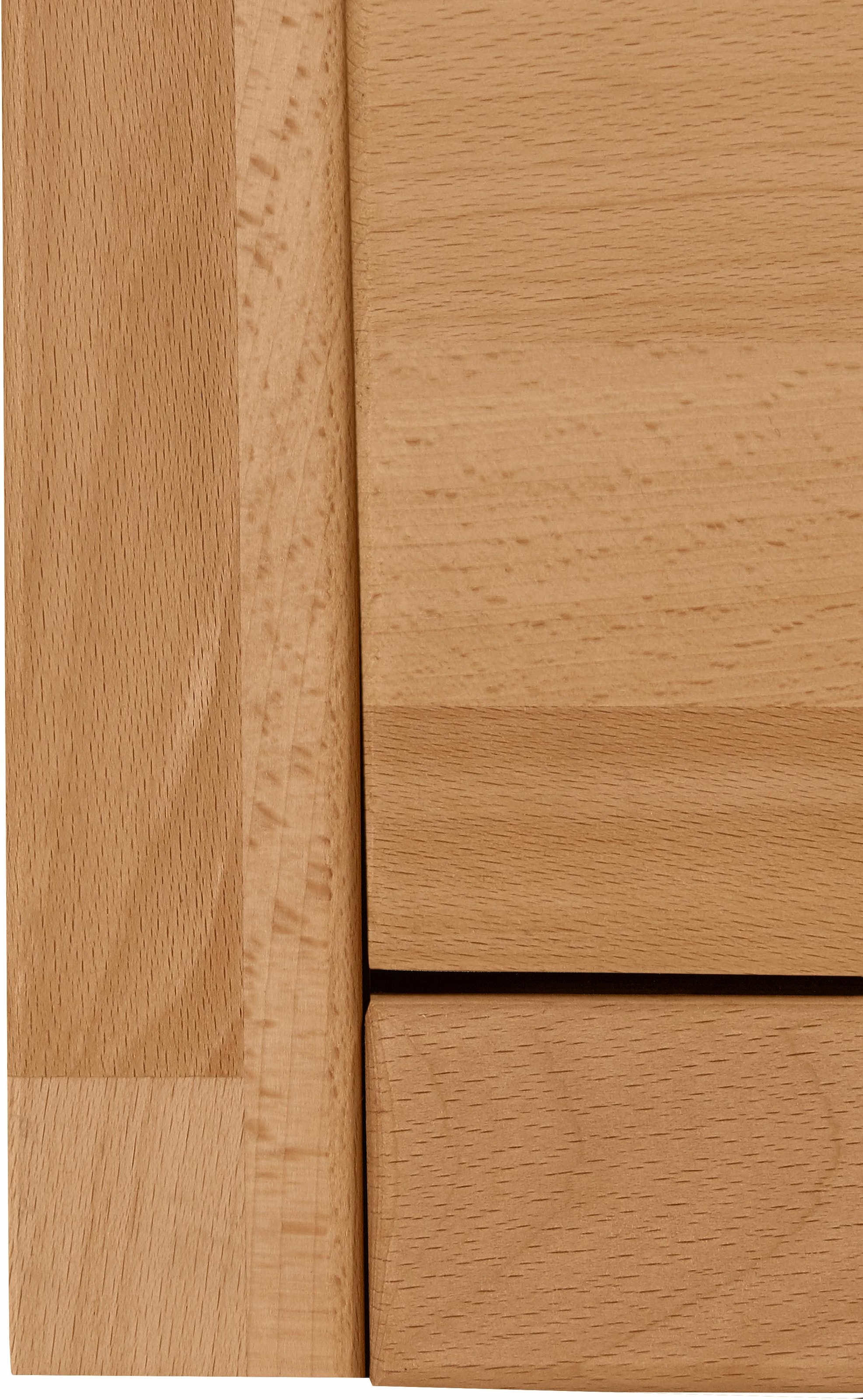 Home affaire Highboard »Ribe,130cm breit145cm hoch,Fronten Massivholz,12 Fächer«, Korpus aus Holzwerkstoff, Metall Griffe,Böden versetzbar