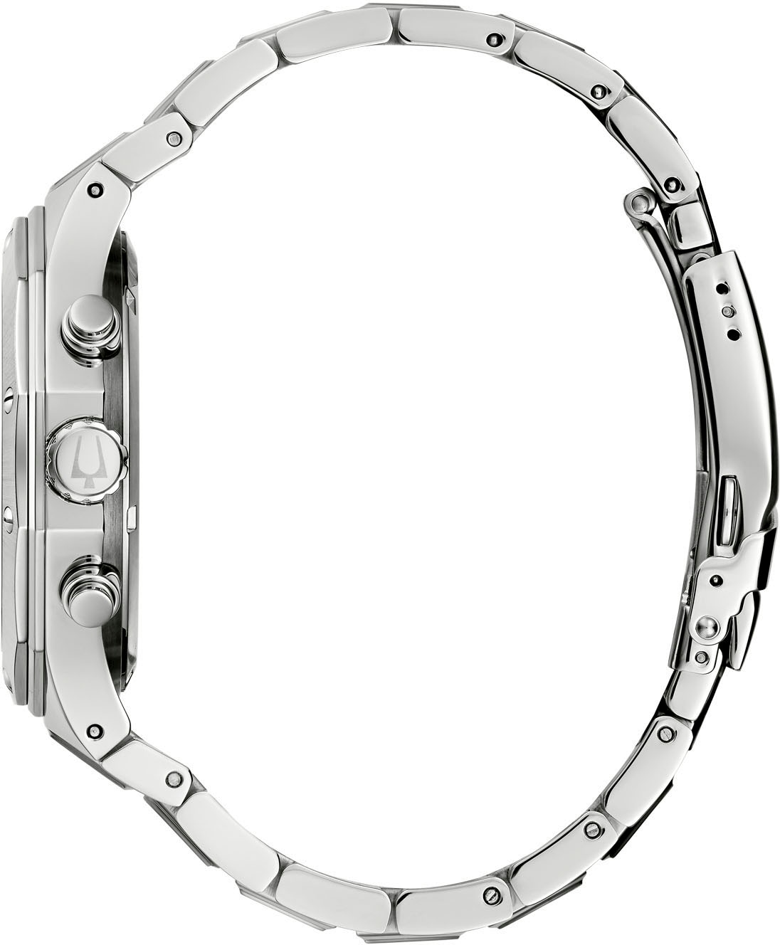 Bulova Chronograph, Armbanduhr, Quarzuhr, Herrenuhr, Edelstahlarmband, Saphirglas