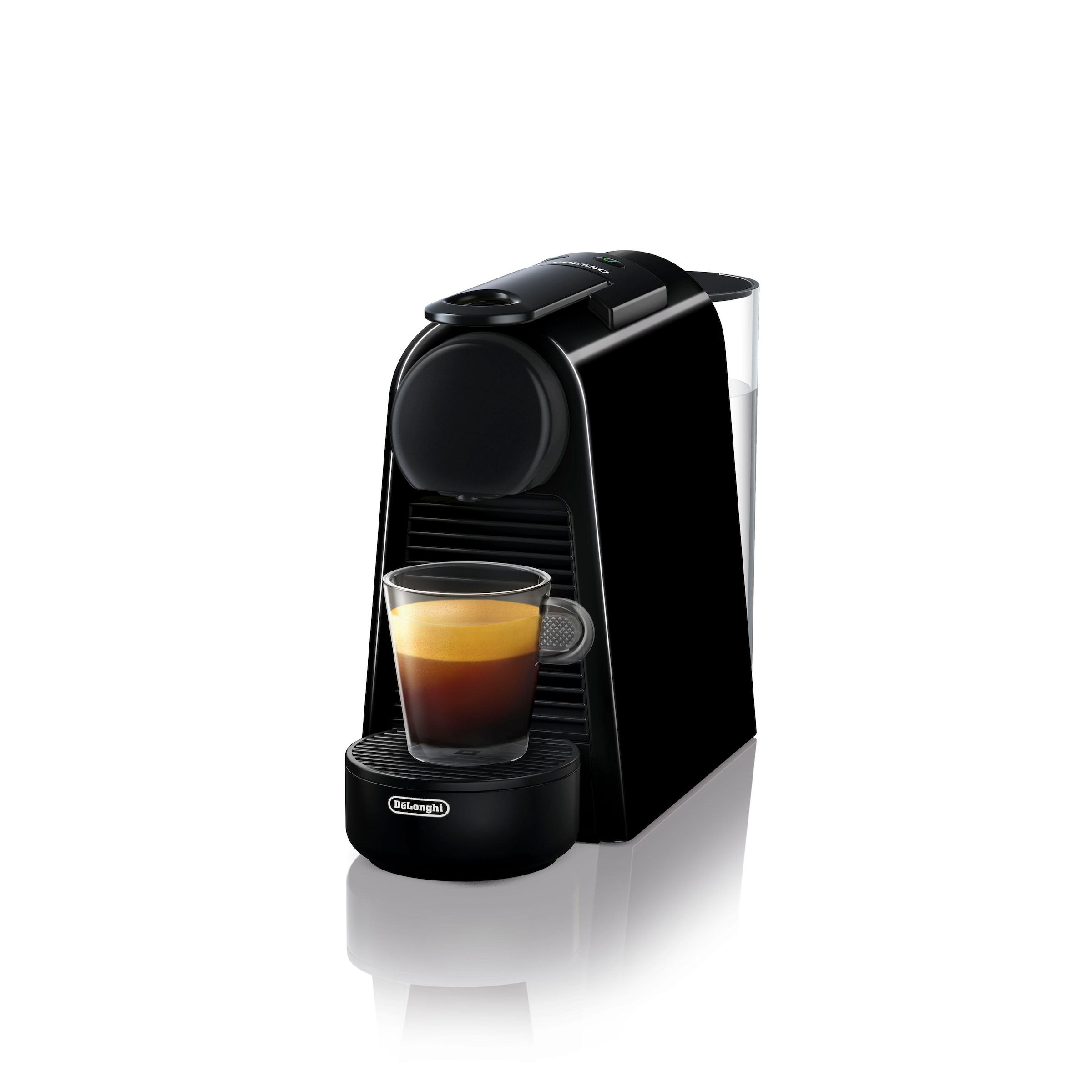 DeLonghi, mit 3 mit Aeroccino XXL Bundle Mini Jahren Kapselmaschine EN85.BAE Milchaufschäumer, von Willkommenspaket Black«, Nespresso 14 inkl. Kapseln Garantie »Essenza