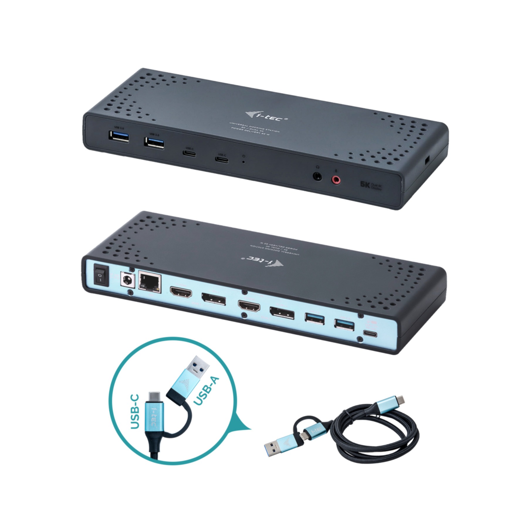 I-TEC Laptop-Dockingstation »USB 3.0 / USB-C / Thunderbolt 3 Dual Display Docking Station + Power D«