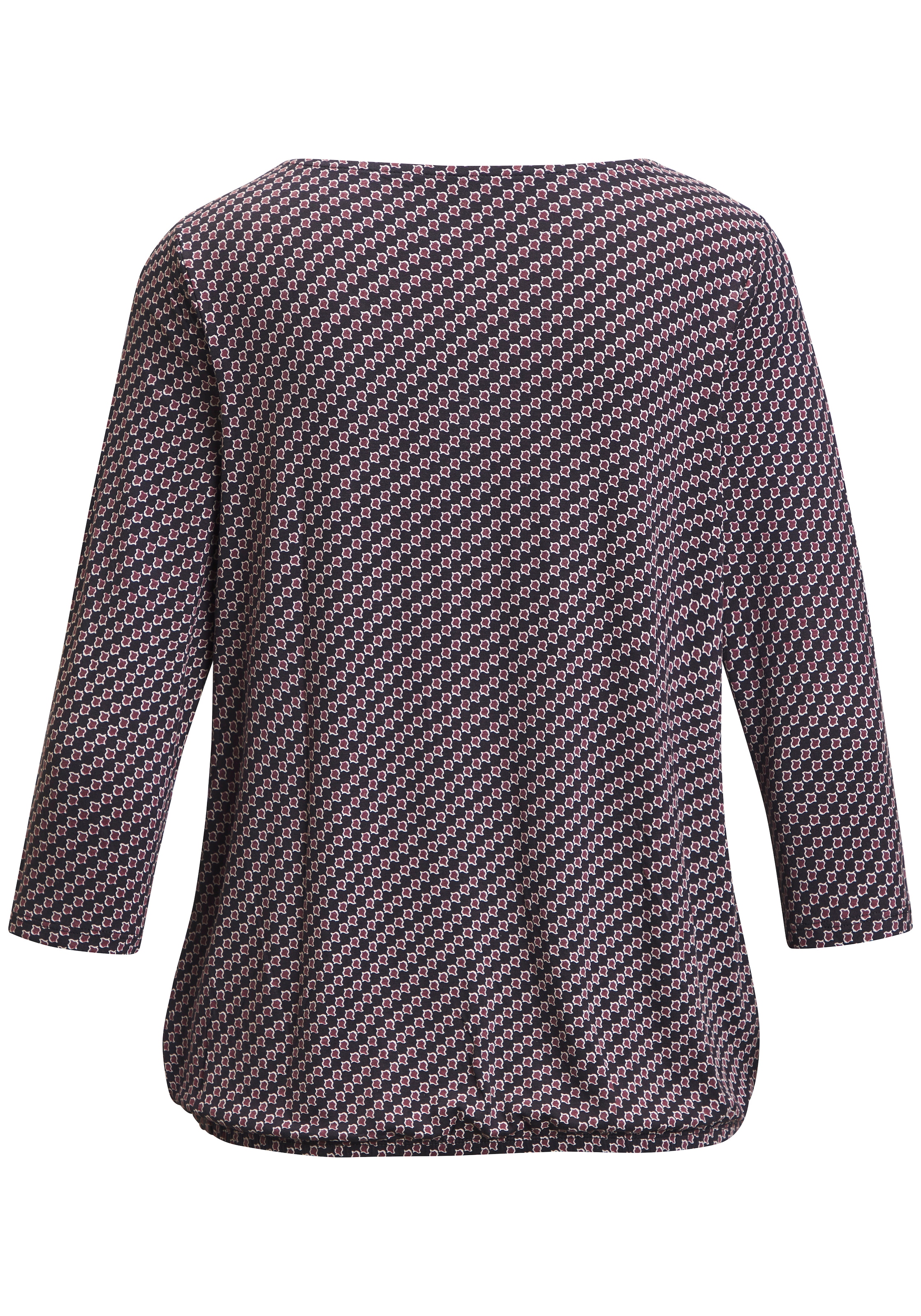 Vivance Rundhalsshirt »mit goldfarbenem Zierknopf am Ausschnitt« aus weichem Viskose-Stretch