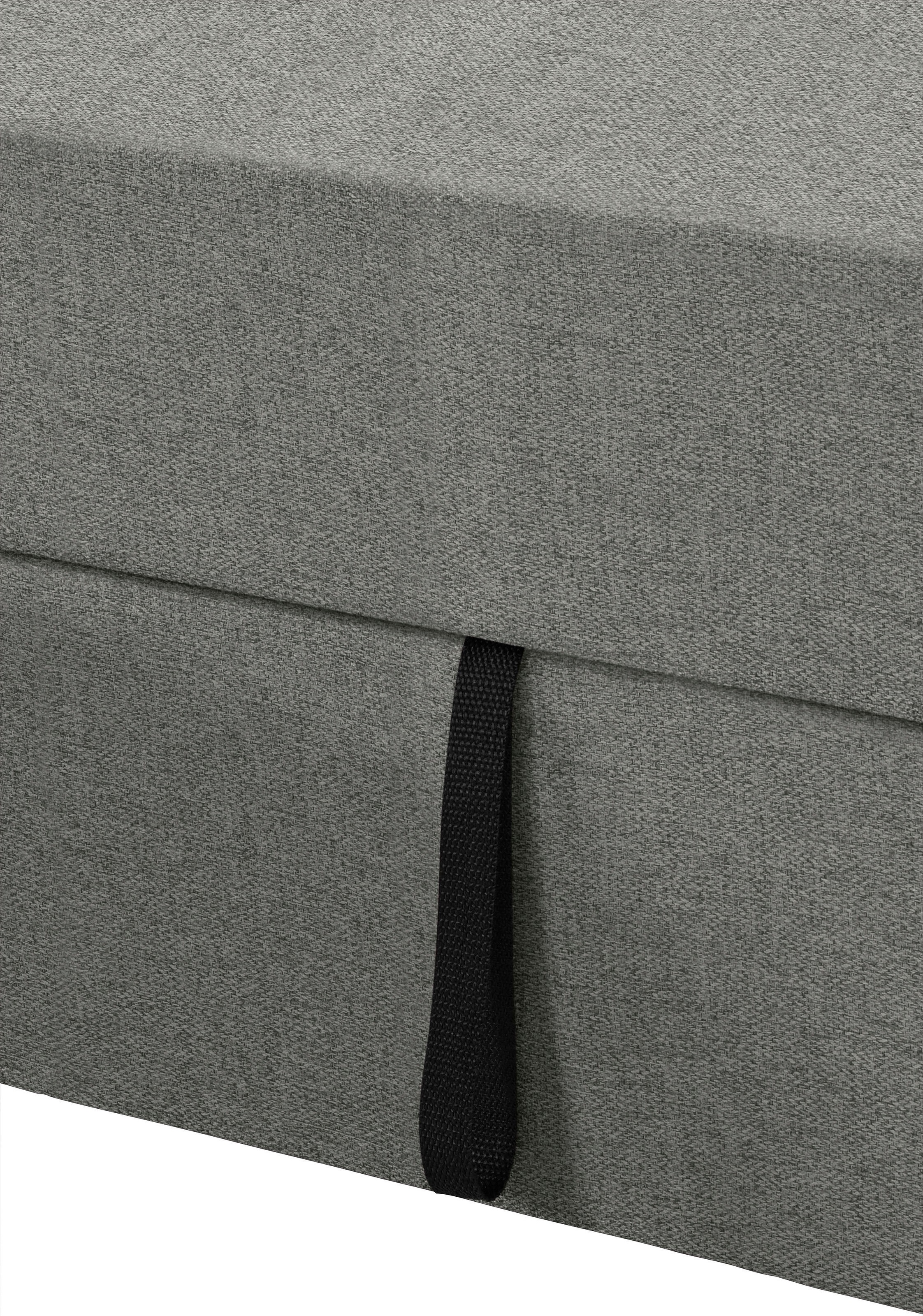 DOMO collection Ecksofa »Sarafina zeitlos und komfortabel, optional mit Federkern, L-Form«, wahlweise mit Bettfunktion