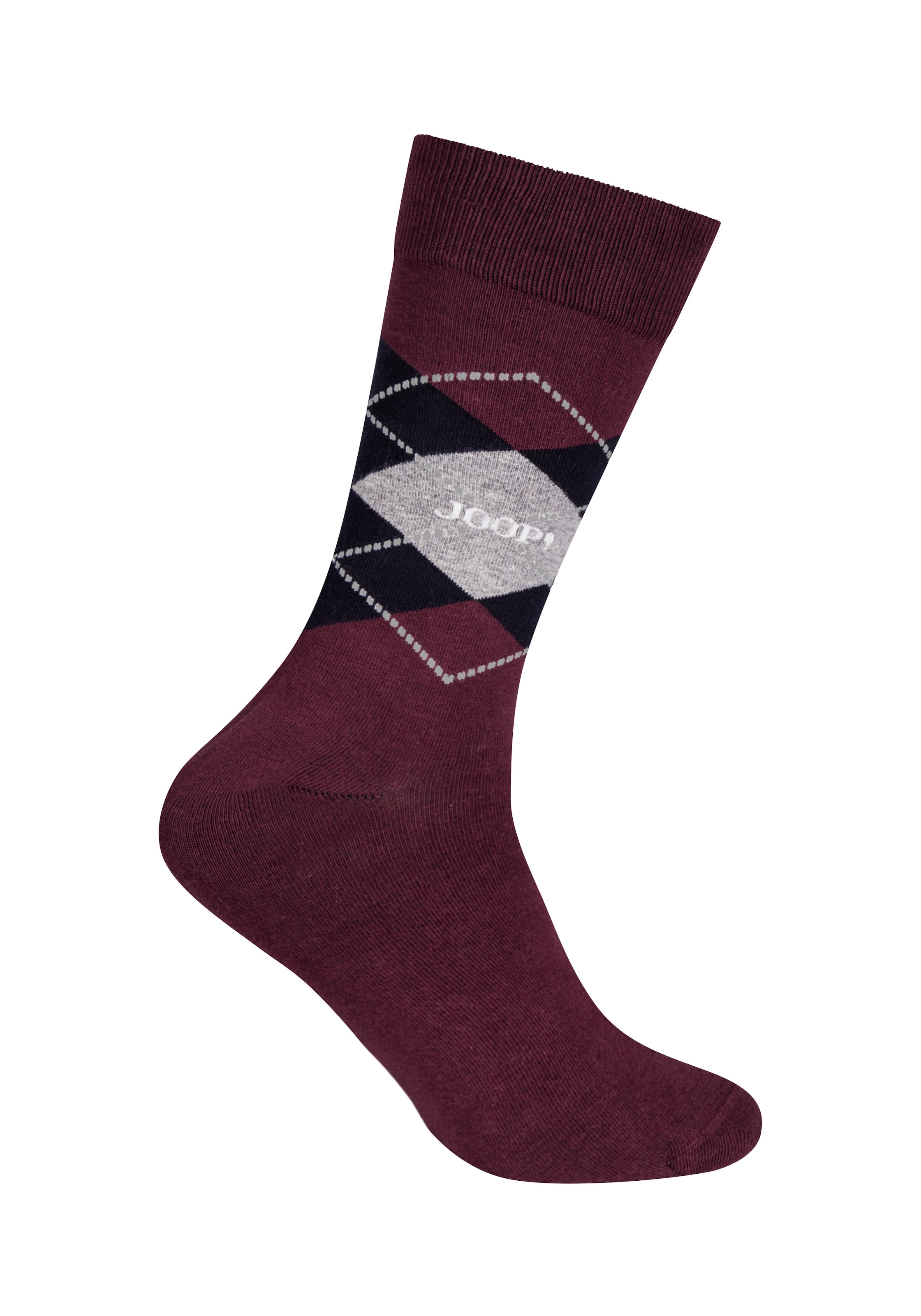 JOOP! Socken »premium essentials« 2er Pack,  Premium Qualität, verstärkte Ferse, verstärkte Zehen, Argyle Design
