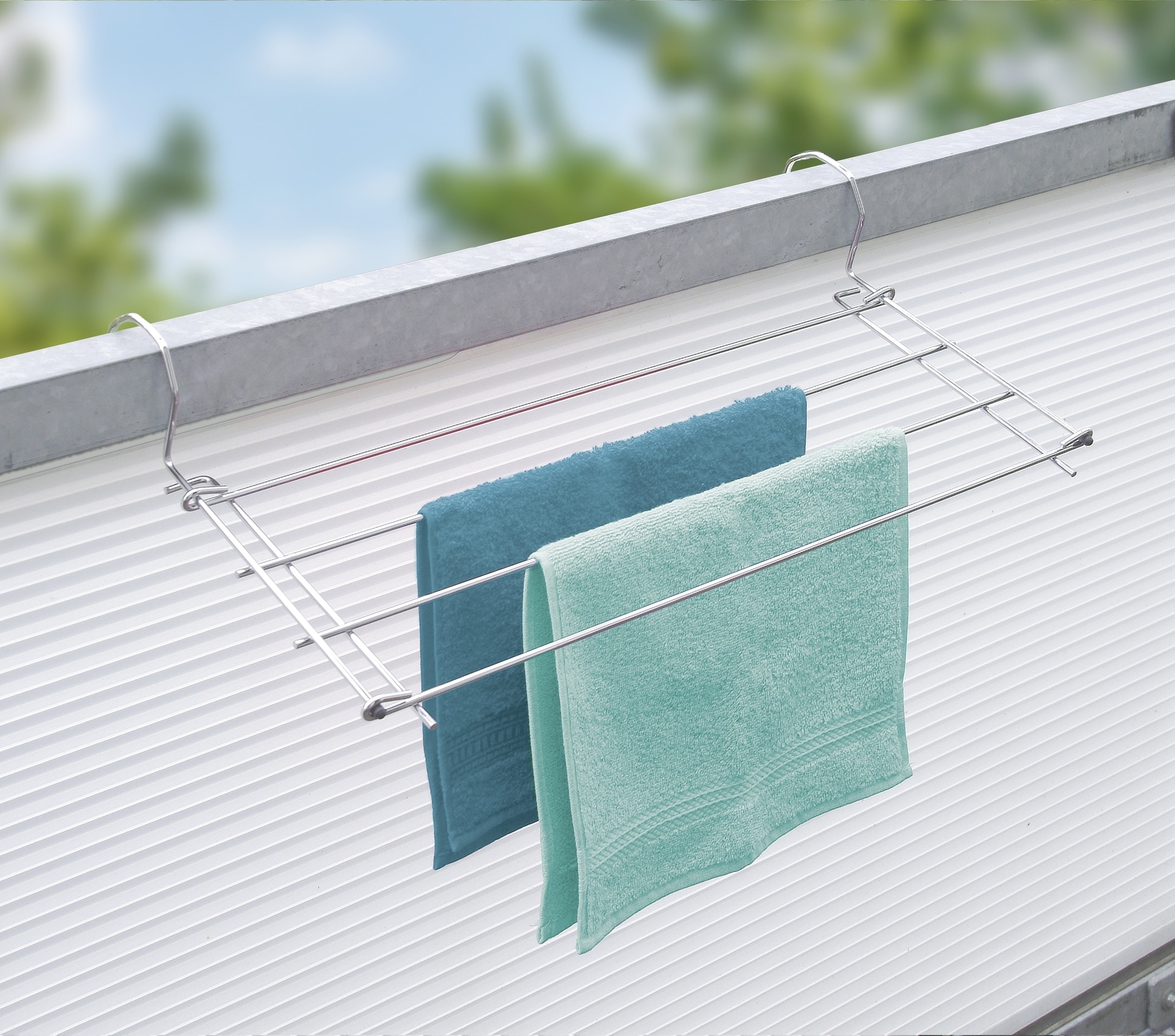 WENKO Heizkörper-Wäschetrockner »Modell chrom« zusätzlicher Trockenplatz im Haushalt, 2,40 m Trockenlänge