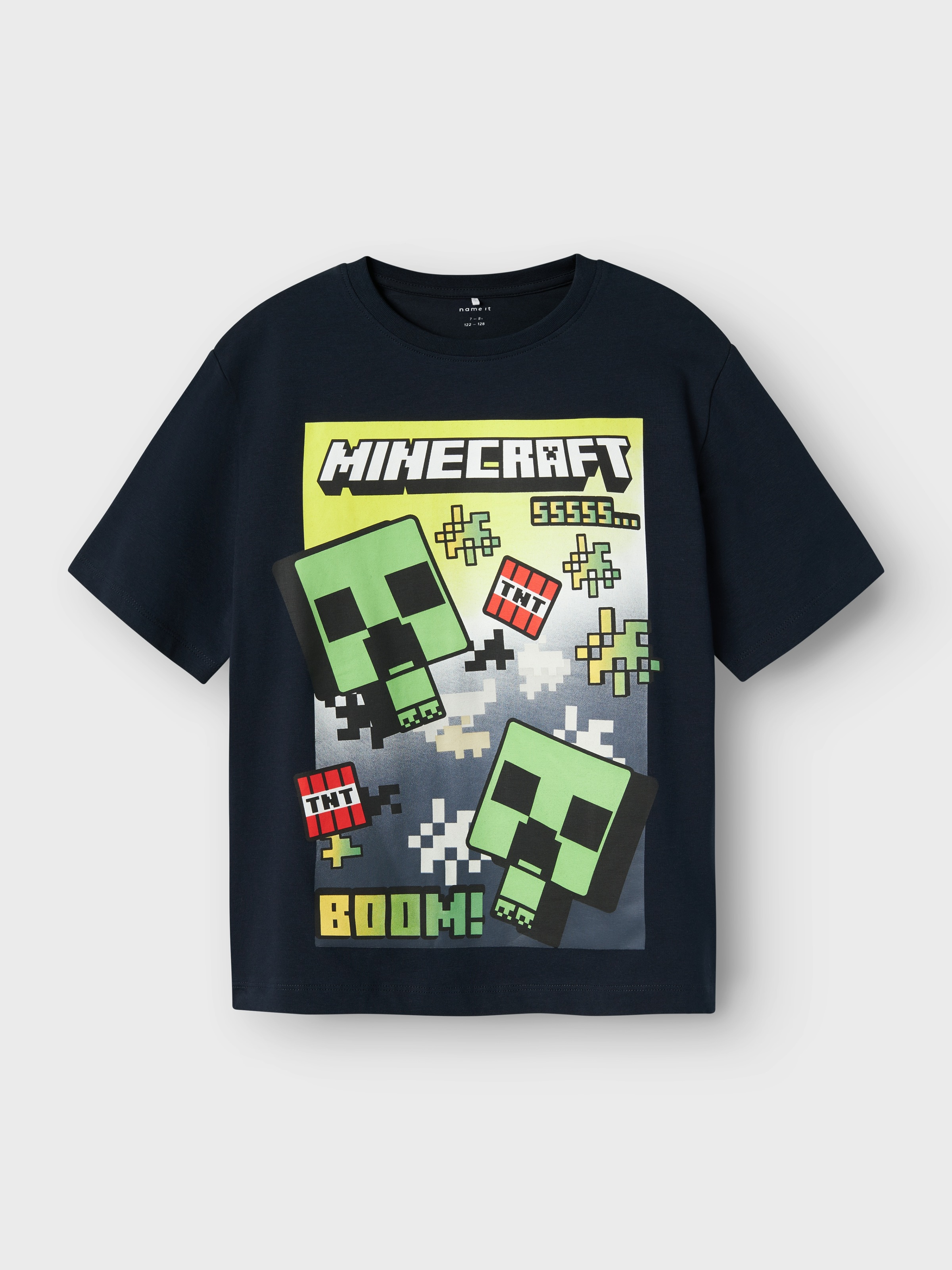 Name It T-Shirt »NKMMUS für Jungen mit Minecraft-Print und elastischem Bund« regular fit, Jersey, Rundhals, Print