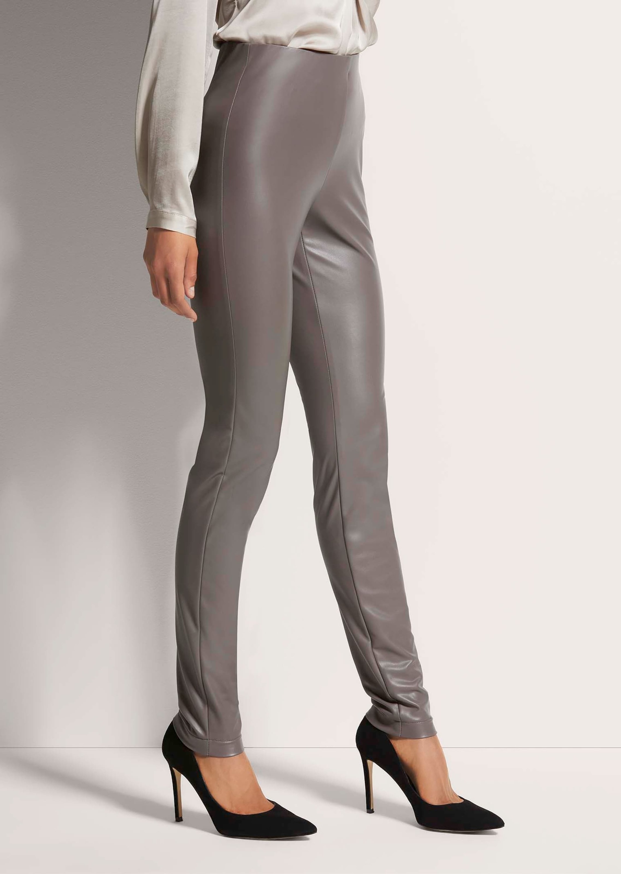 MADELEINE Leggings »Leggings Glanzvolle Stretch-Leggings in Leder-Optik«