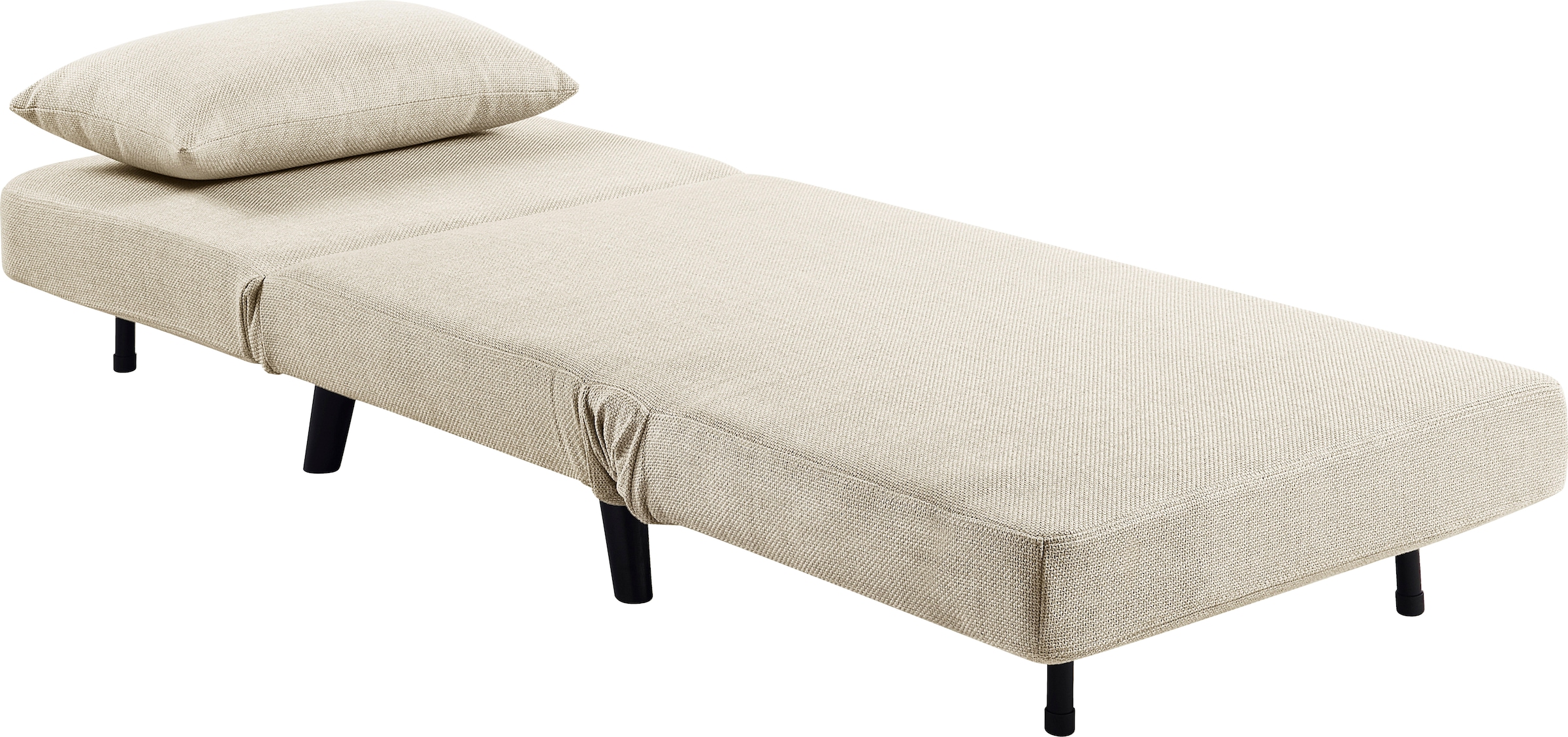 ATLANTIC home collection Sessel »Robby«, inkl. Bettfunktion, mehrfach verstellbar, Strukturbezug