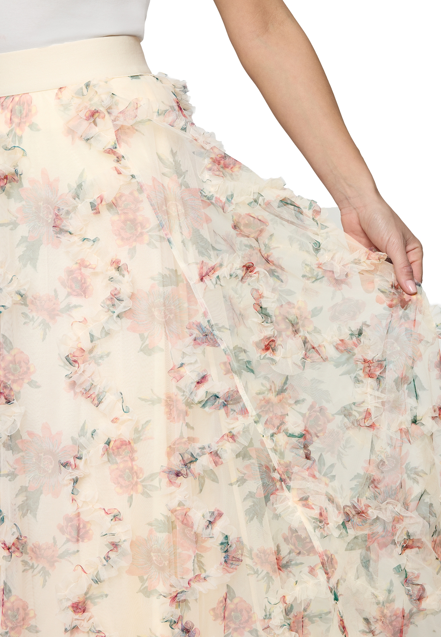 Zero Tüllrock »Tüllrock mit Blumenprint«