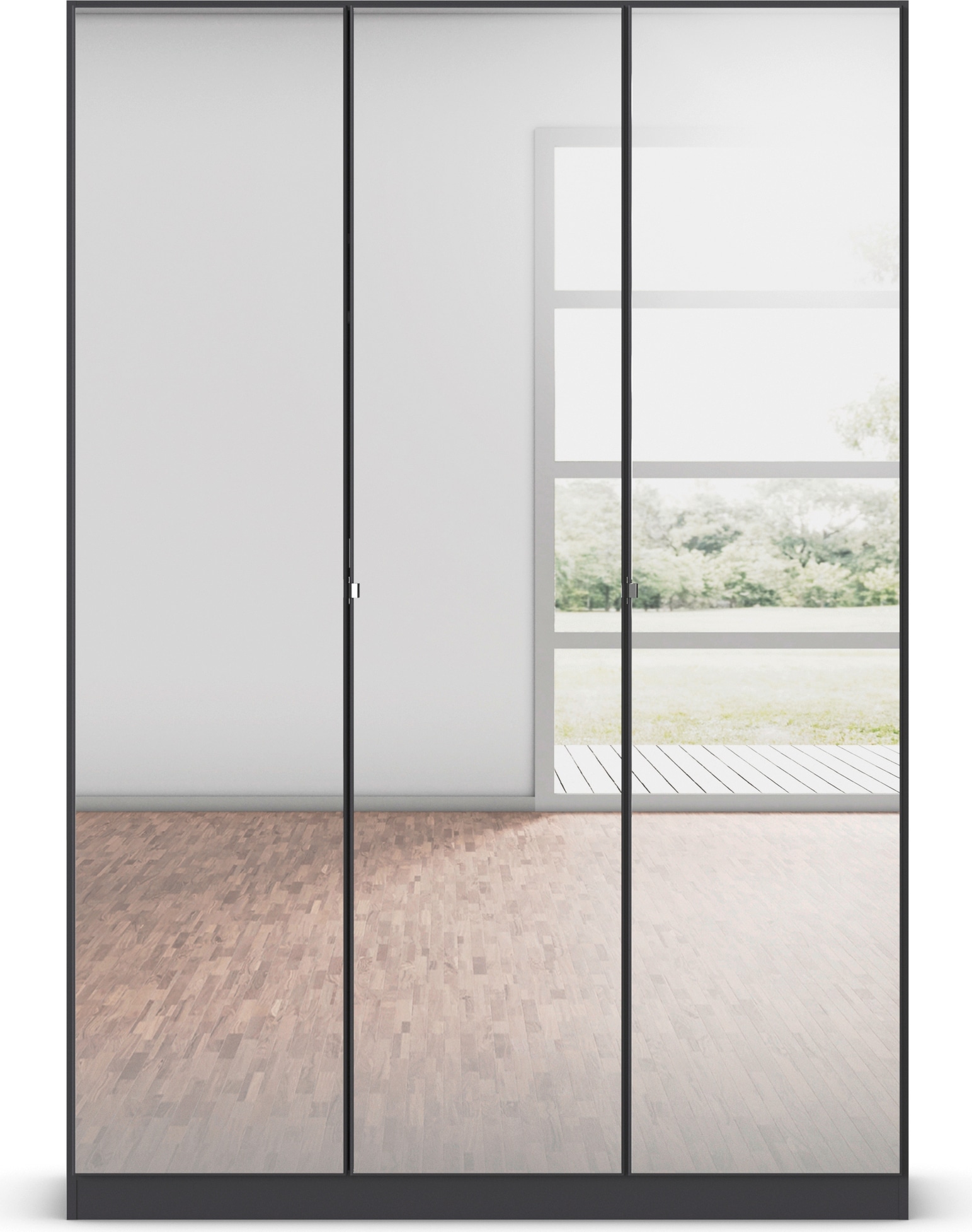 rauch Drehtürenschrank »Reflect«, mit Spiegelfront, inkl. praktischer Inneneinteilung