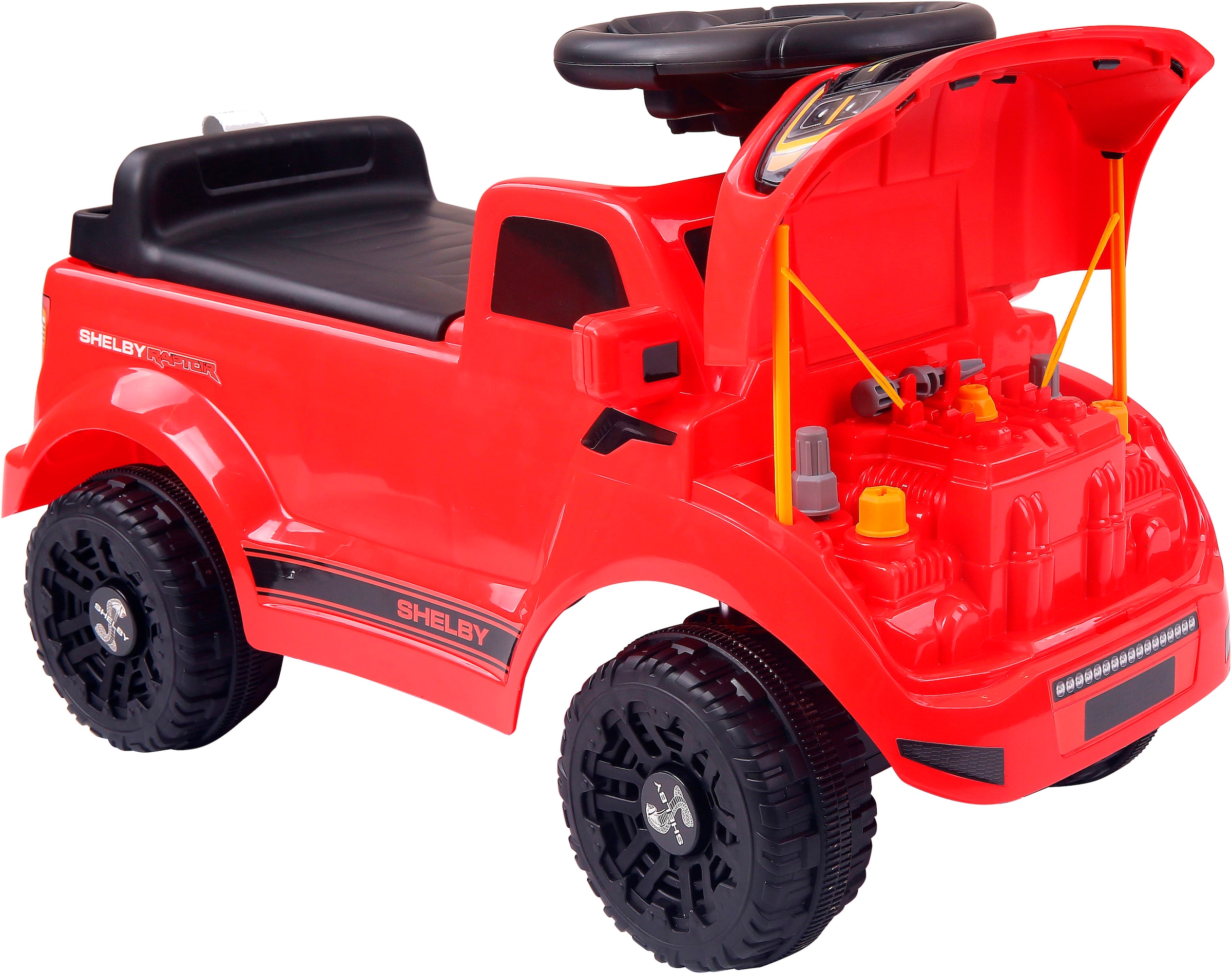 Jamara Rutscherauto »Shelby Ford F-150 Raptor mit Anhänger« mit Soundeffekten