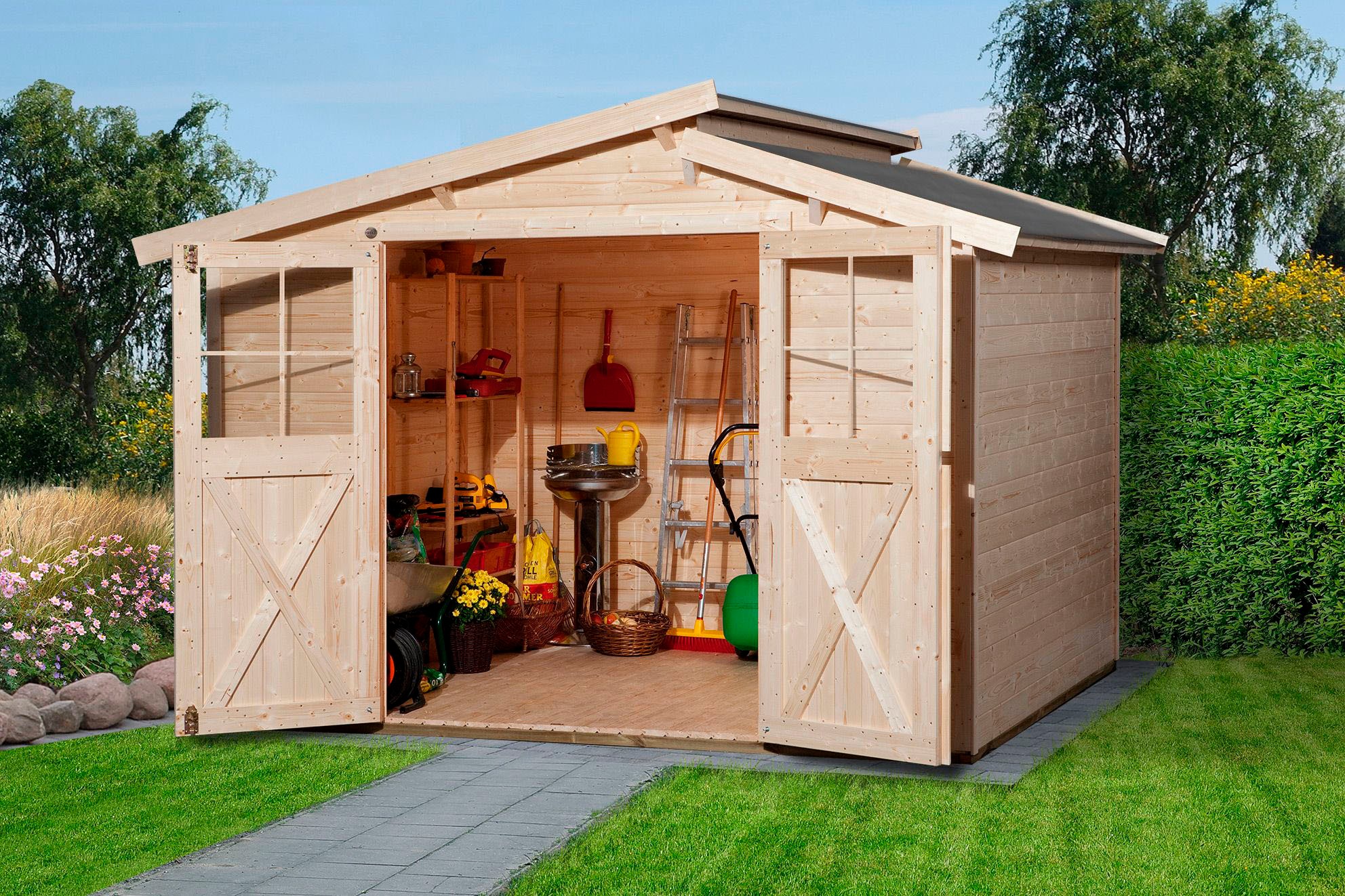 weka Gartenhaus »323 Gr.3, natur, 19 mm«