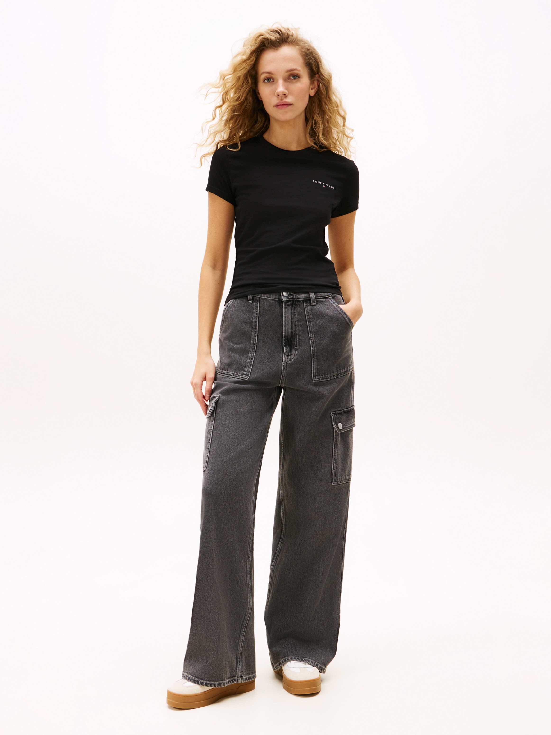 Tommy Jeans Kurzarmshirt »TJW SLIM LINEAR SS TEE EXT«