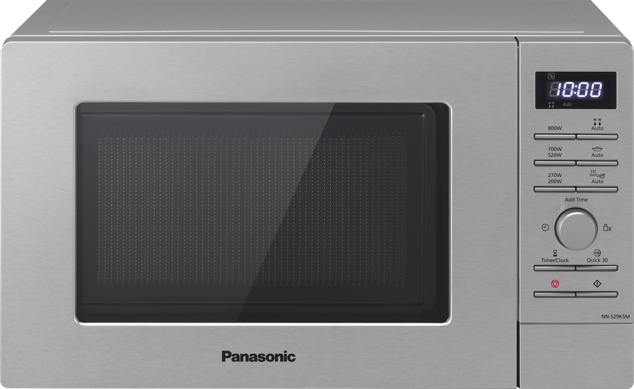 Panasonic Mikrowelle »NN-S29KSMEPG«, XXL Jahren Garantie 800 Mikrowelle, W mit 3