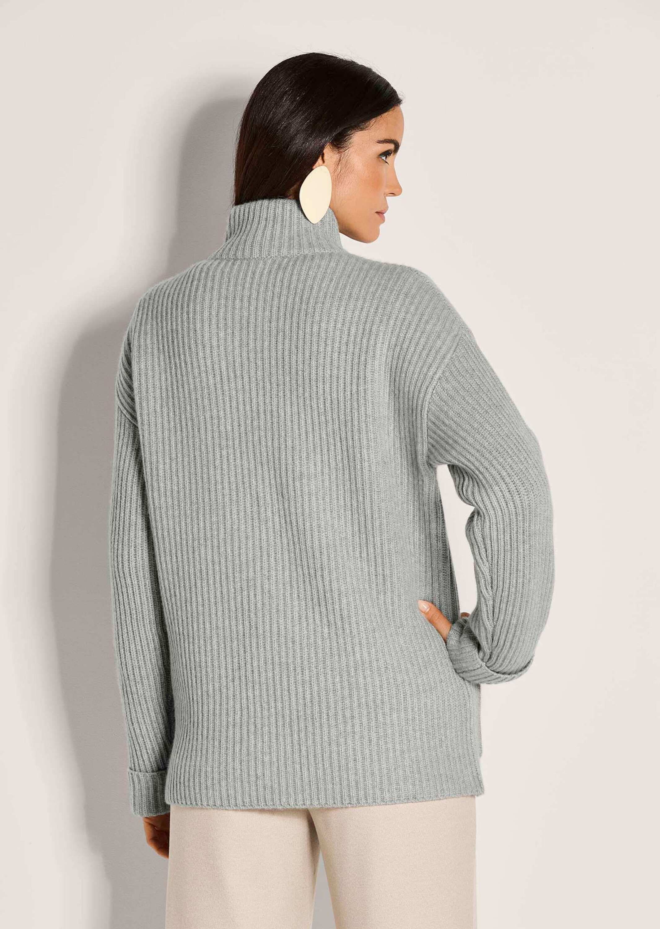 MADELEINE Strickjacke »Cardigan Weiche Wolljacke mit Reißverschluss« Grobstrick