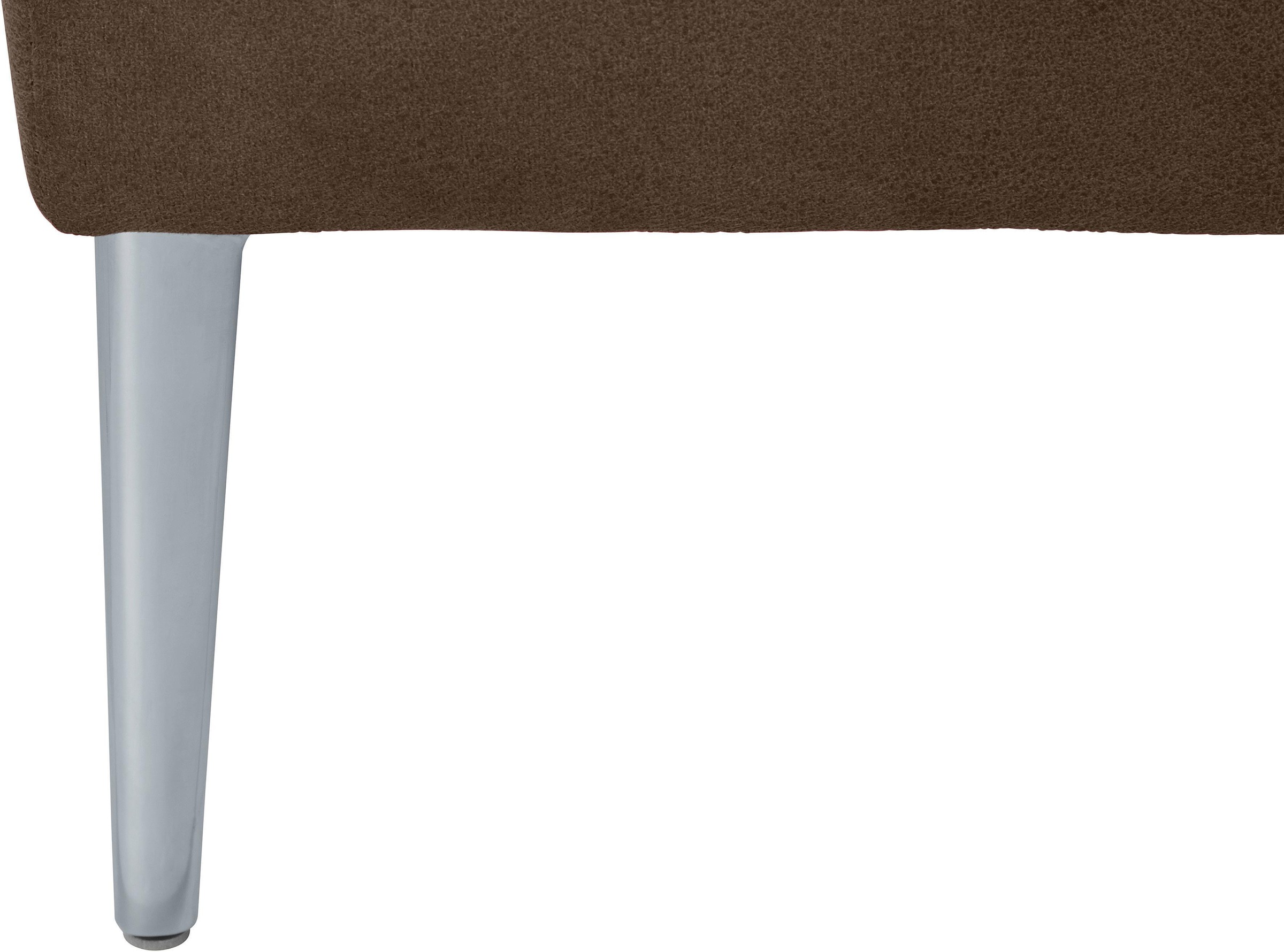 W.SCHILLIG Ecksofa »enjoy&MORE, Designsofa, elegant und bequem, L-Form«, mit Sitztiefenverstellung, Füße silber matt, Breite 310 cm
