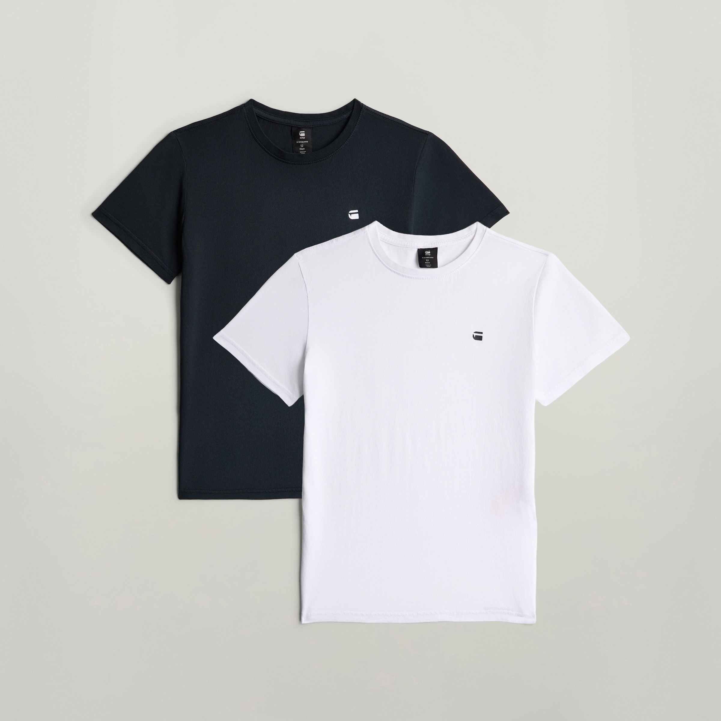 G-STAR T-Shirt »KIDS, T-Shirt ss regular 2PK« Packung, 2 mit kleinem Logoprint, Baumwolle