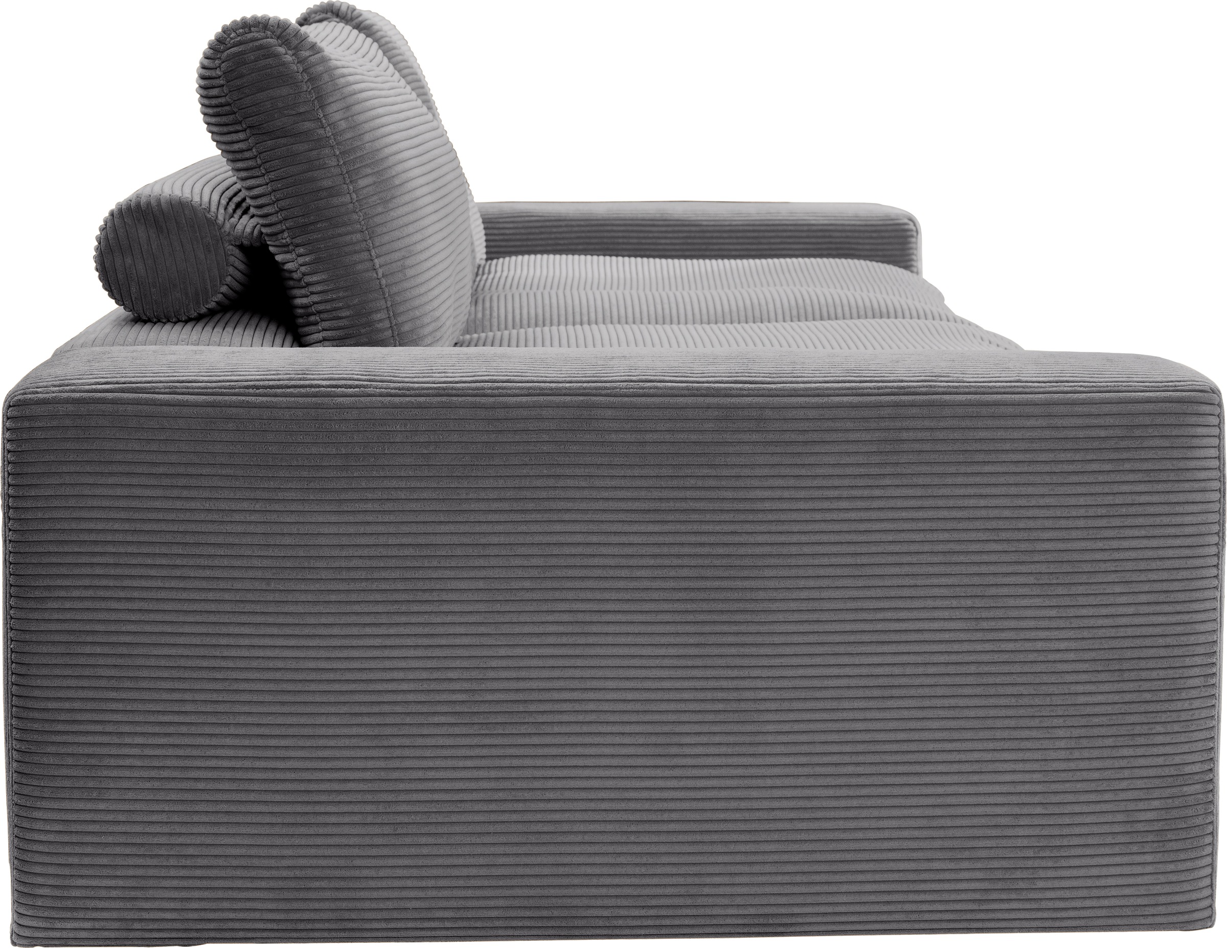 alina Big-Sofa »Sandy« 266 cm breit und 123 cm tief, in modernem Cordstoff