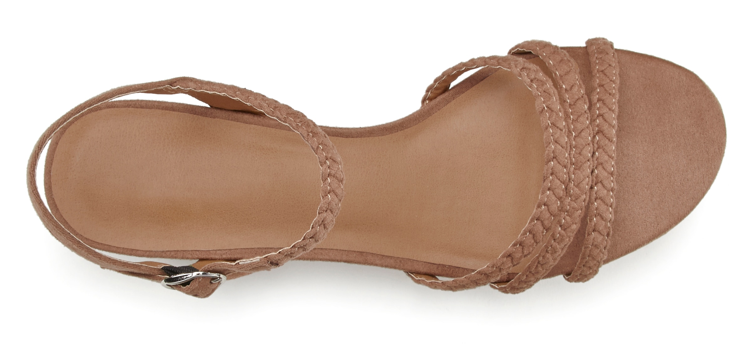 LASCANA Sandale, Sandalette, Sommerschuh mit geflochtenen Riemchen VEGAN