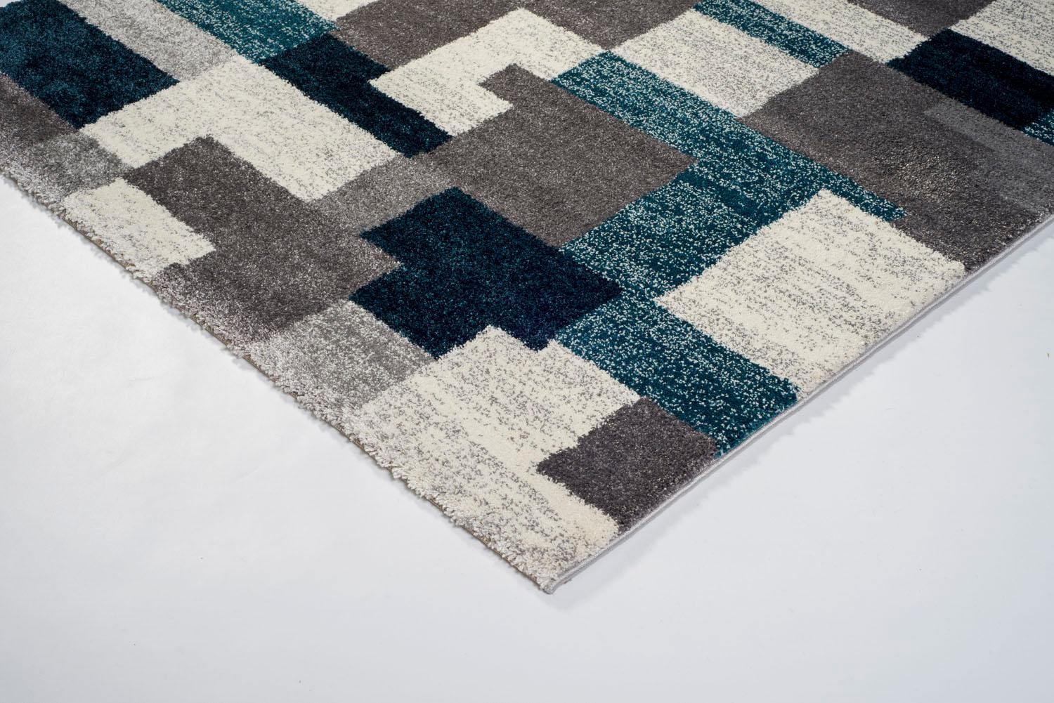 OCI DIE TEPPICHMARKE Teppich »STEADY ALLOVER« rechteckig 20 mm Höhe Frisé Kurzdlor, Mosaik, robust, Wohnzimmer