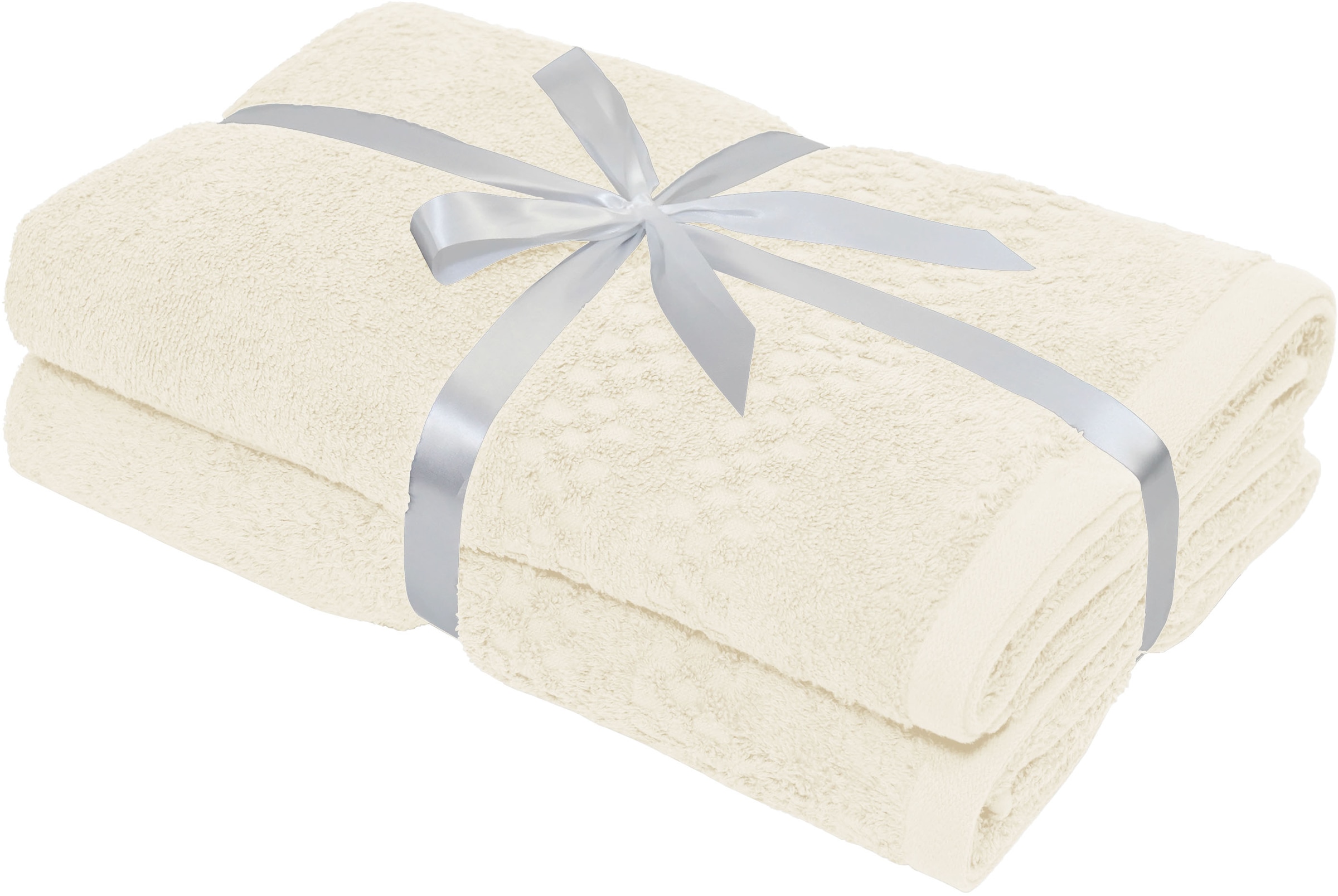 OTTO home Duschtücher »Regona, Duschtücher 70x140cm, flauschig und weich, 500 gr/m²« Premium Handtücher mit Bordüre, Set, 100% Baumwolle, 5 Jahre Garantie