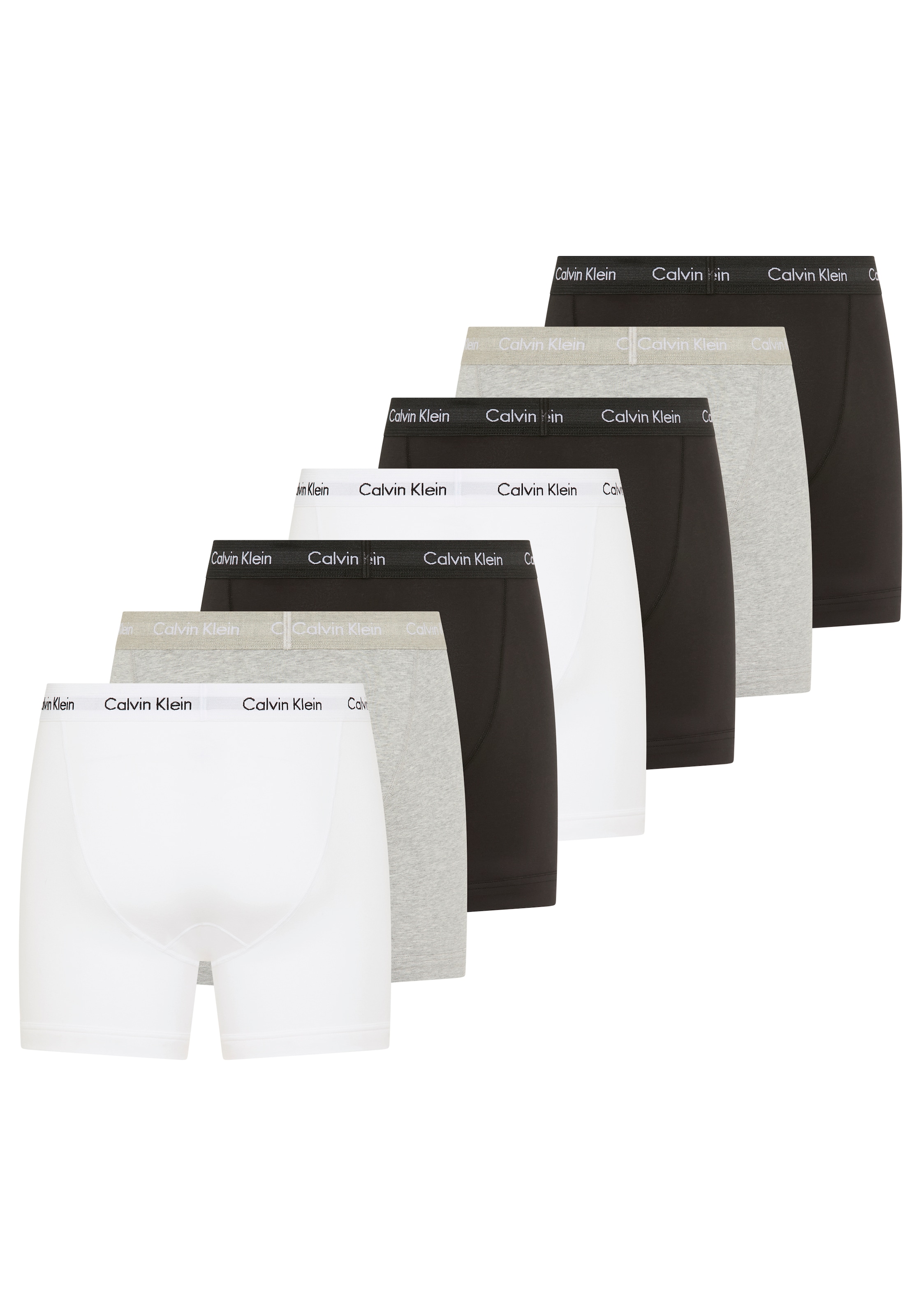 Calvin Klein Underwear Boxer »Boxer Brief 7PK« Packung, 7er-Pack, 7 Stk. mittlehoher Bund, langes Bein