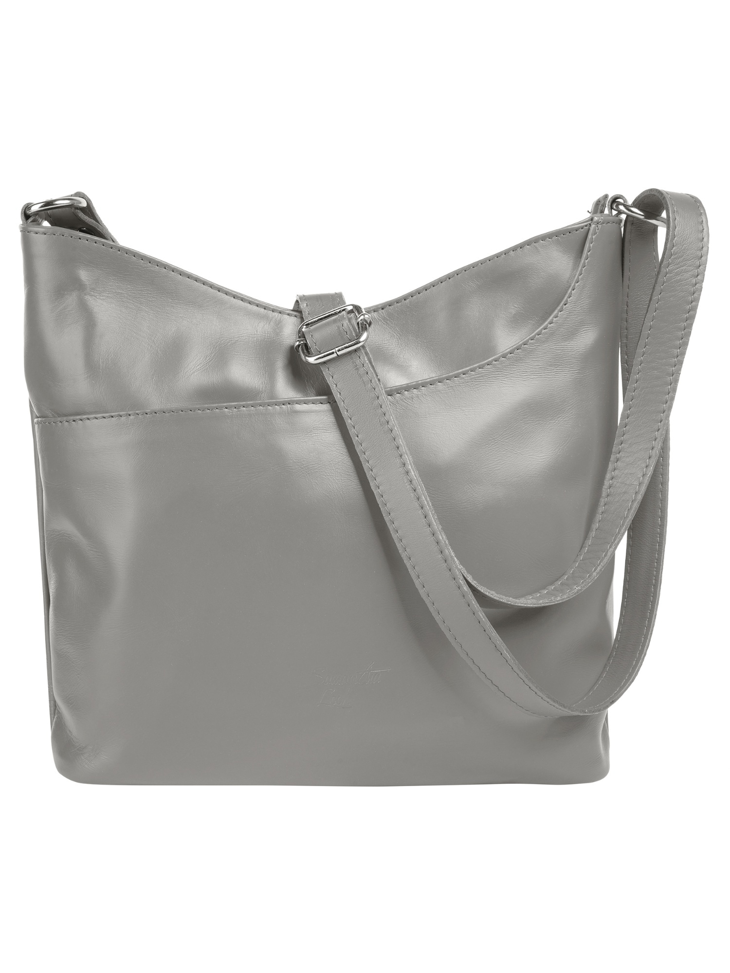 Samantha Look Umhängetasche echt Leder, Made in Italy