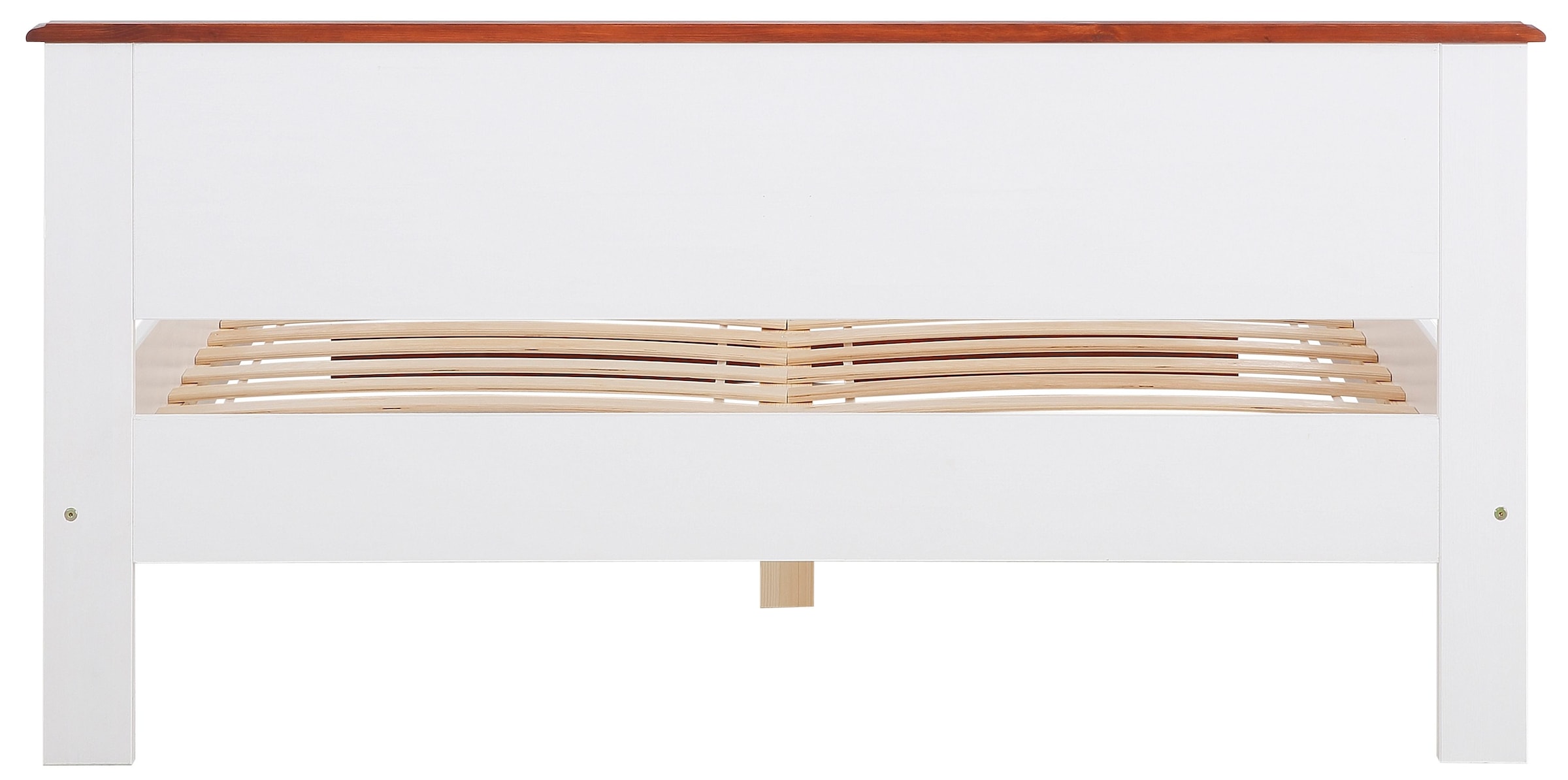 Home affaire Massivholzbett »Madrid, Landhausstil, hohe Belastbarkeit!«, (Breite/Belastbarkeit 180cm/220 KG, 160cm/200 KG, 90cm/=120 KG), aus FSC®-zertifizierter Kiefer, INKLUSIVE Rollrost, Kassettenoptik