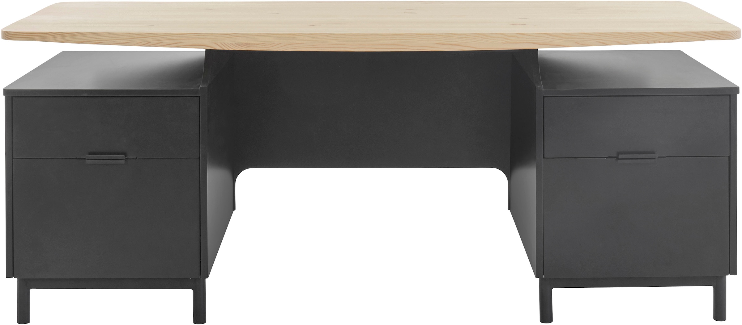 andas Schreibtisch »Ochsenzoll«, Tischplatte UNIVERSAL Kiefer Soft-Close-Funktion mit aus Schubladen massiv, | kaufen