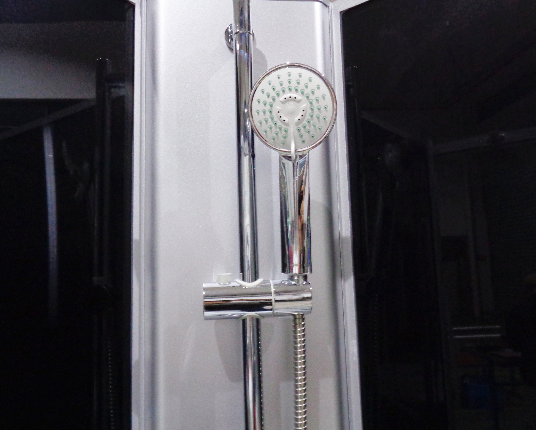 Sanotechnik Komplettdusche »RIO Black«, Viertelkreisdusche