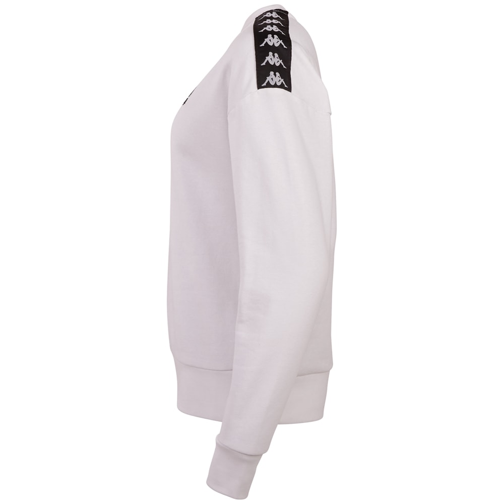 Kappa Sweatshirt, - mit hochwertigem Jacquard Logoband an den Schultern