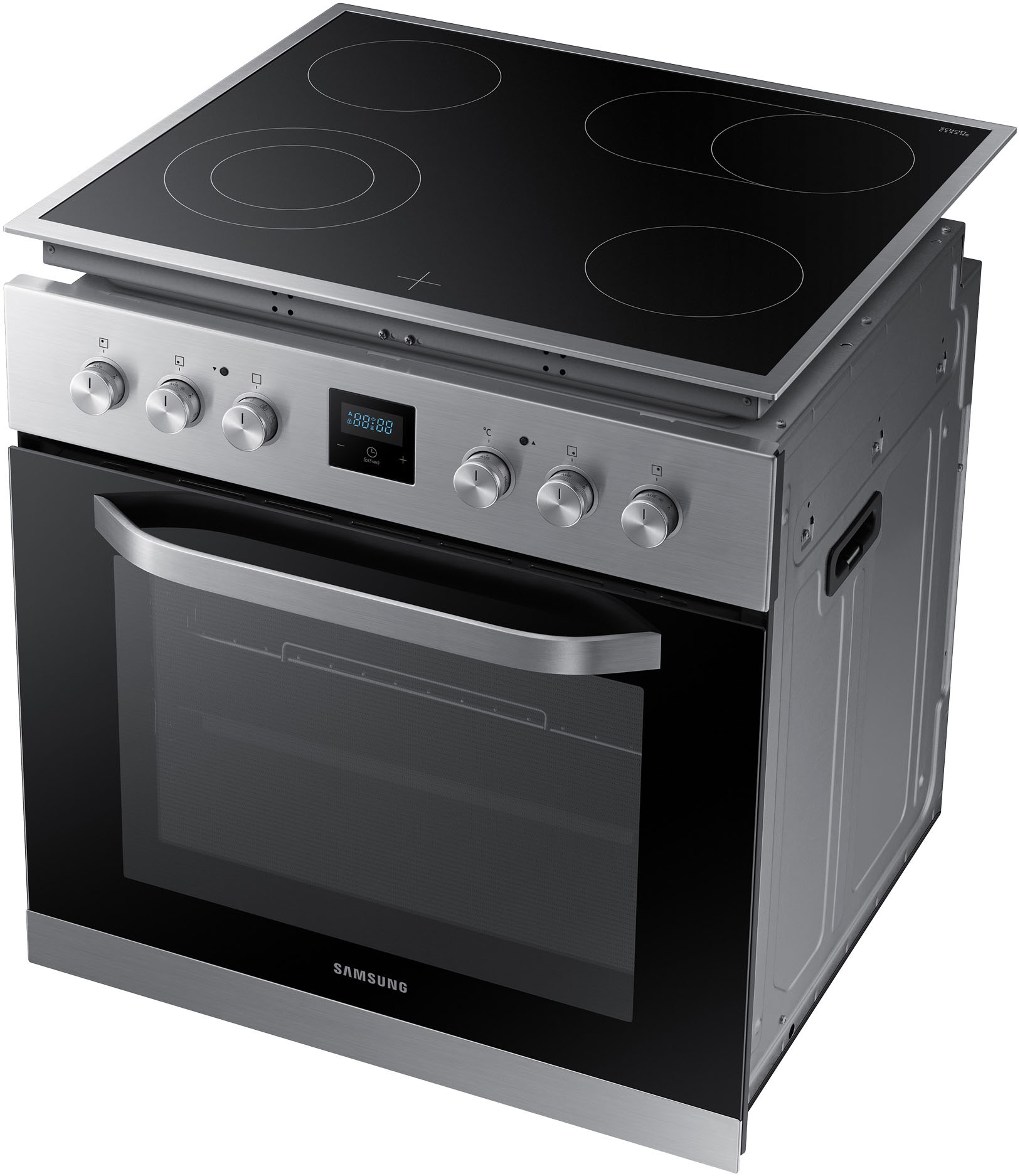 Samsung Elektro-Herd-Set »NB69R2300RS« mit 1-fach-Teleskopauszug Herd-Set mit SCHOTT CERAN® Kochfläche