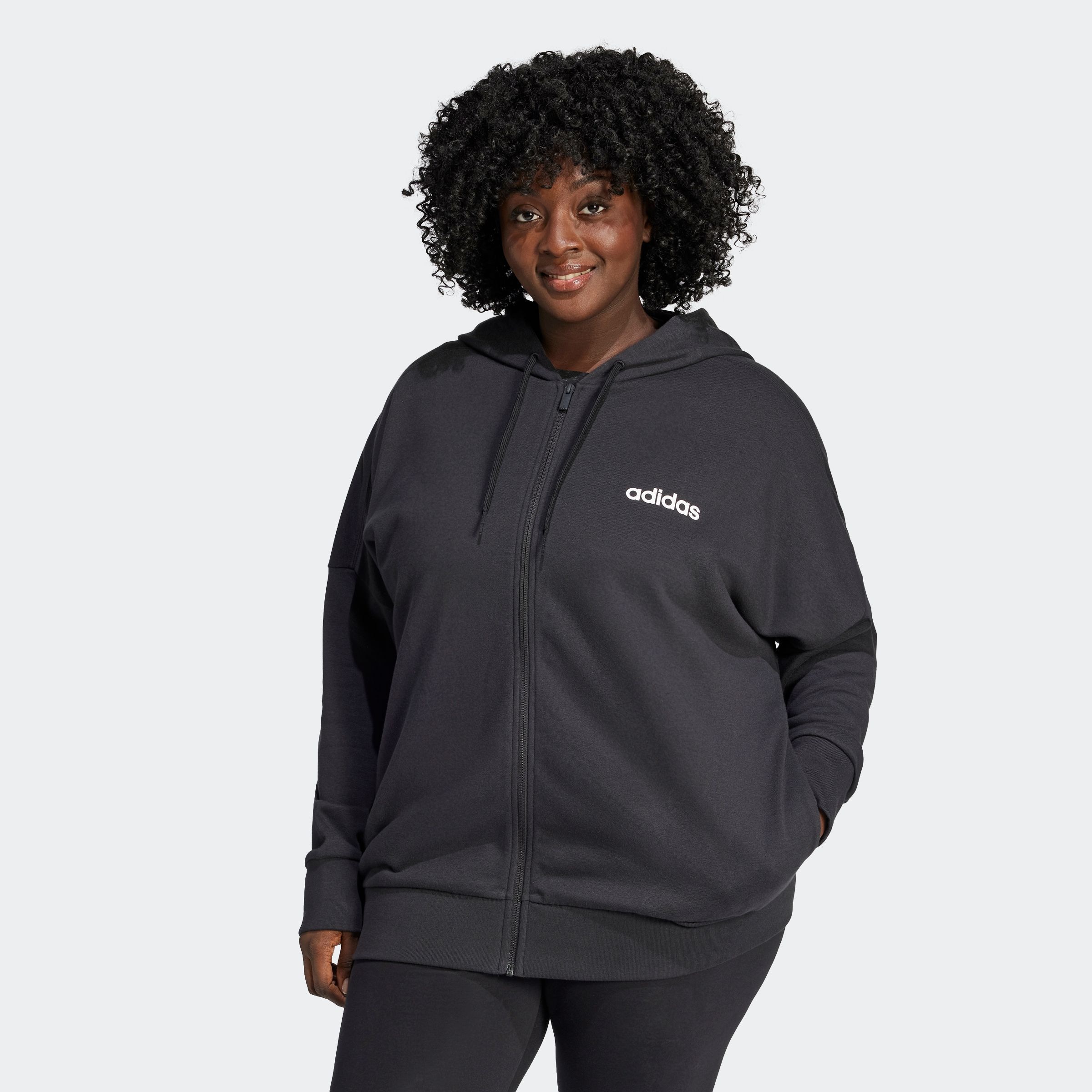 adidas Sportswear Kapuzensweatshirt »W LIN FT FZHDIN«