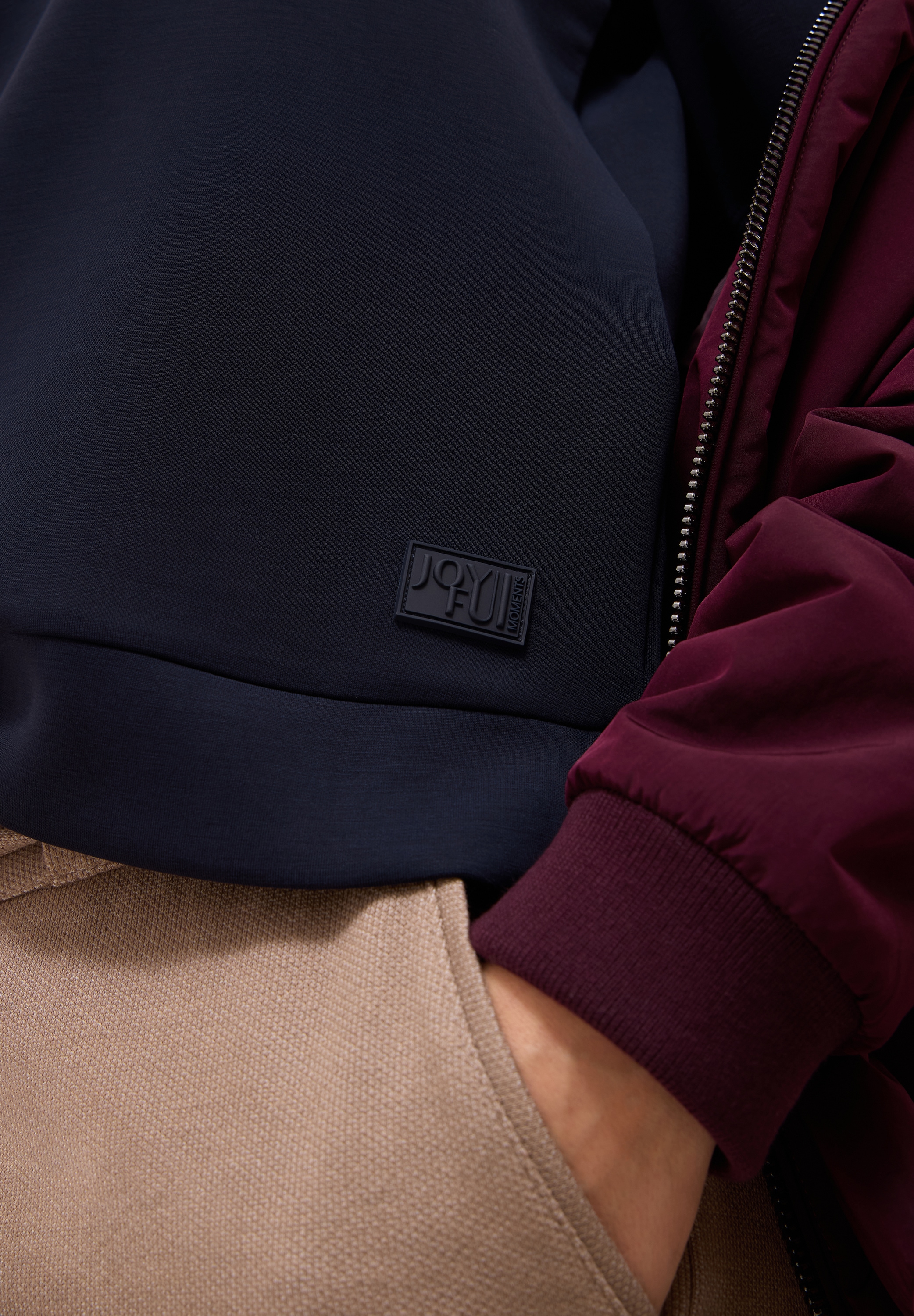 Cecil Sweatshirt mit seitlichen Schlitzen