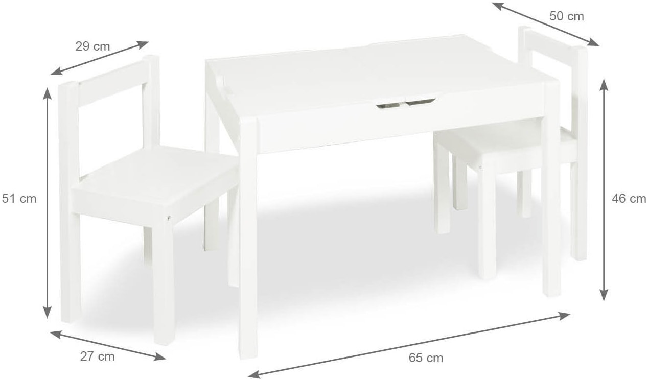 Pinolino® Kindersitzgruppe »Linnea« 3 tlg. Tisch mit Stauraum