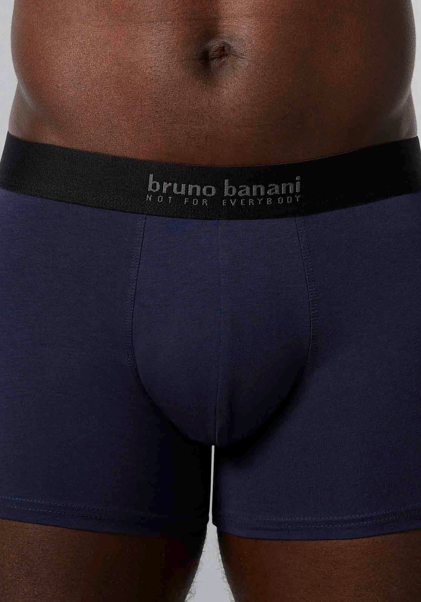 Bruno Banani Boxershorts »Short 3Pack Energy Cotton«, (Packung, 3er-Pack), mit Schriftzug am Bund