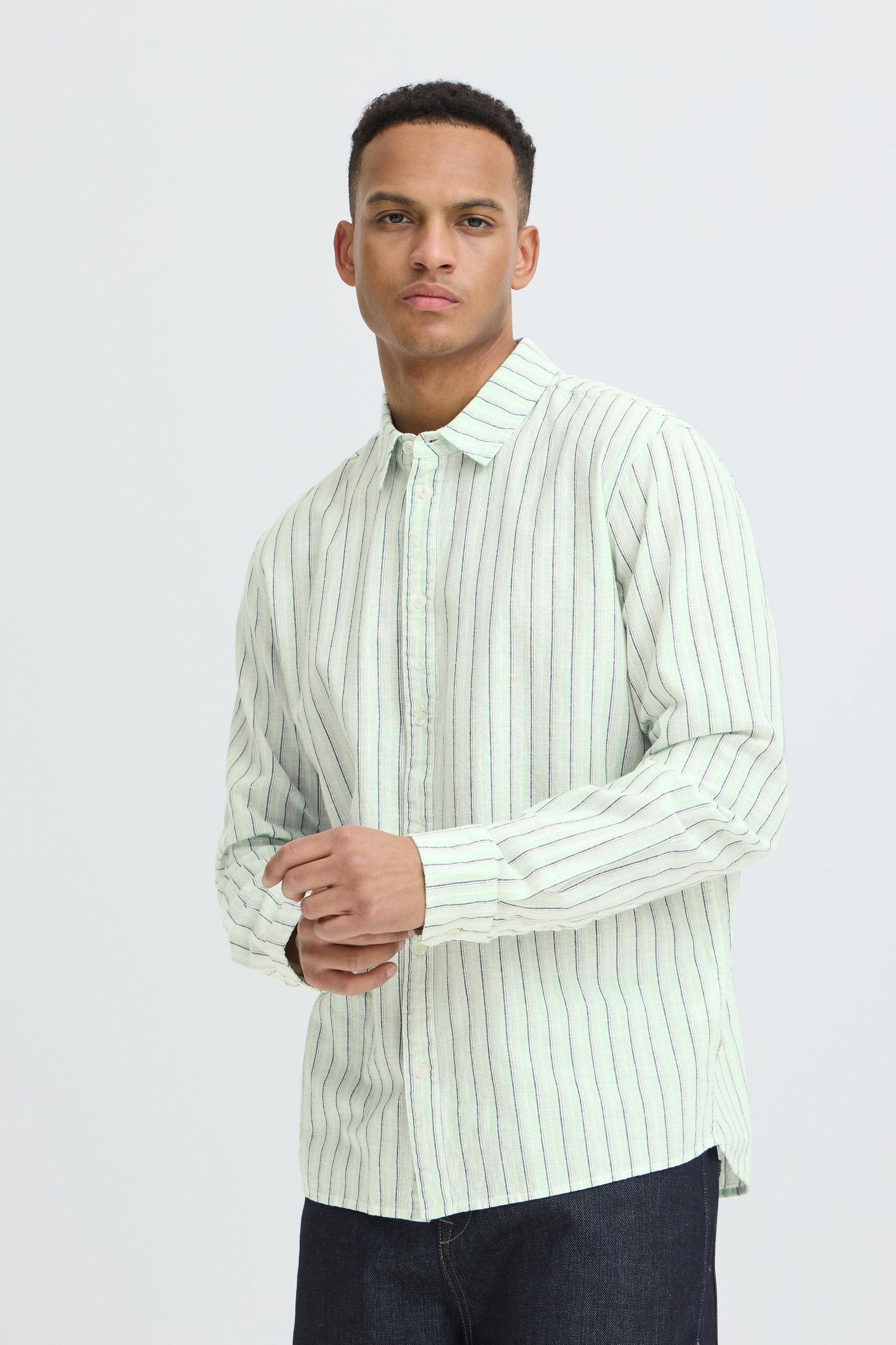 Blend Leinenhemd »Leinenhemd BHAban Linen Mix Striped«