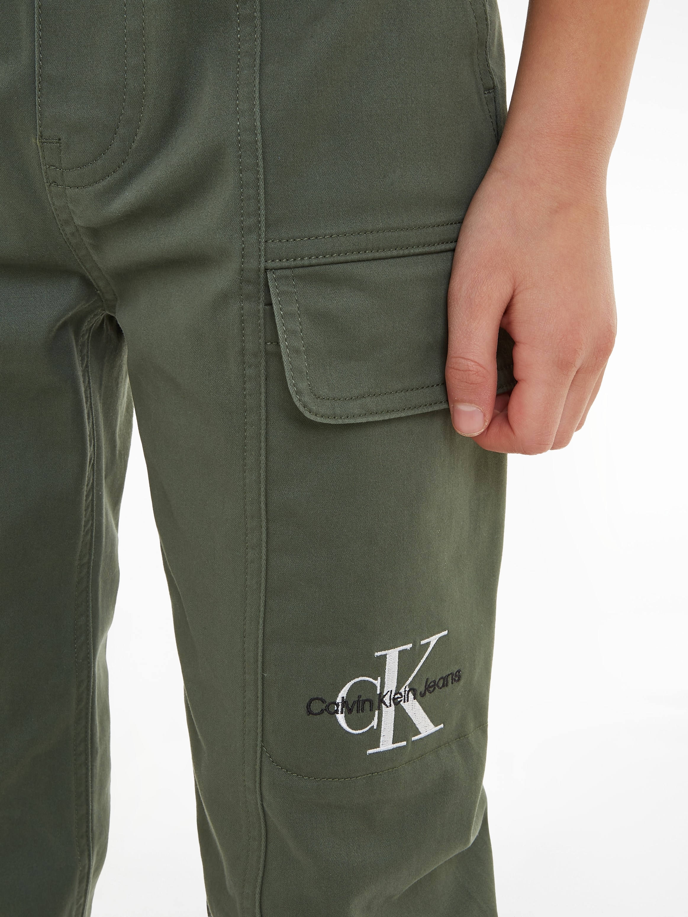 »SATEEN Klein ♕ CARGO Jeans PANTS«, bei Calvin mit Cargohose Logoprägung