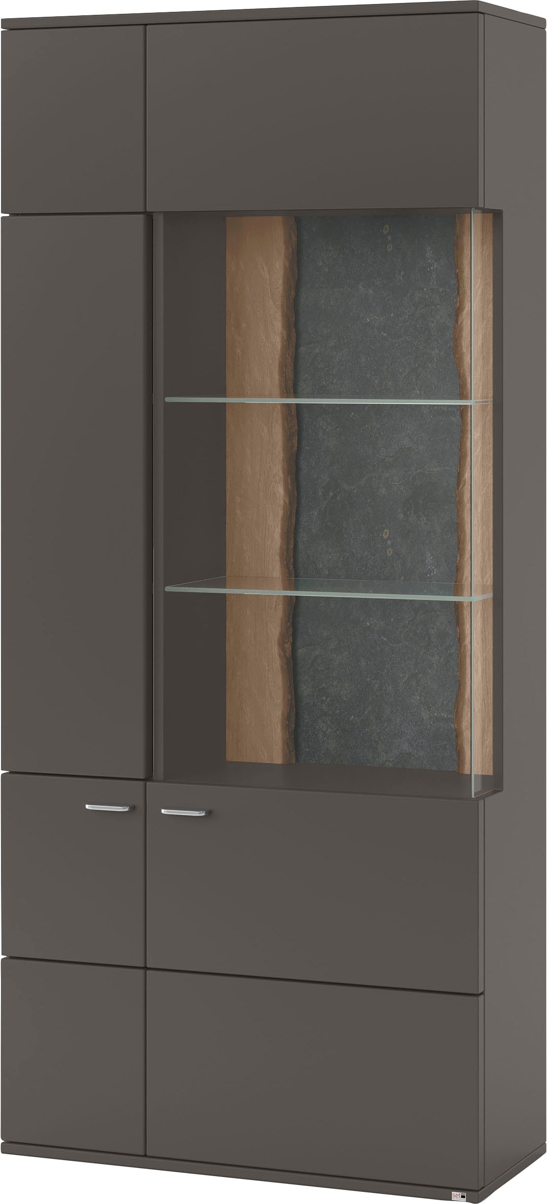 set one by Musterring Stauraumvitrine »TACOMA« Typ 05/06, Höhe 207, 4 cm, mit getönter Glastür