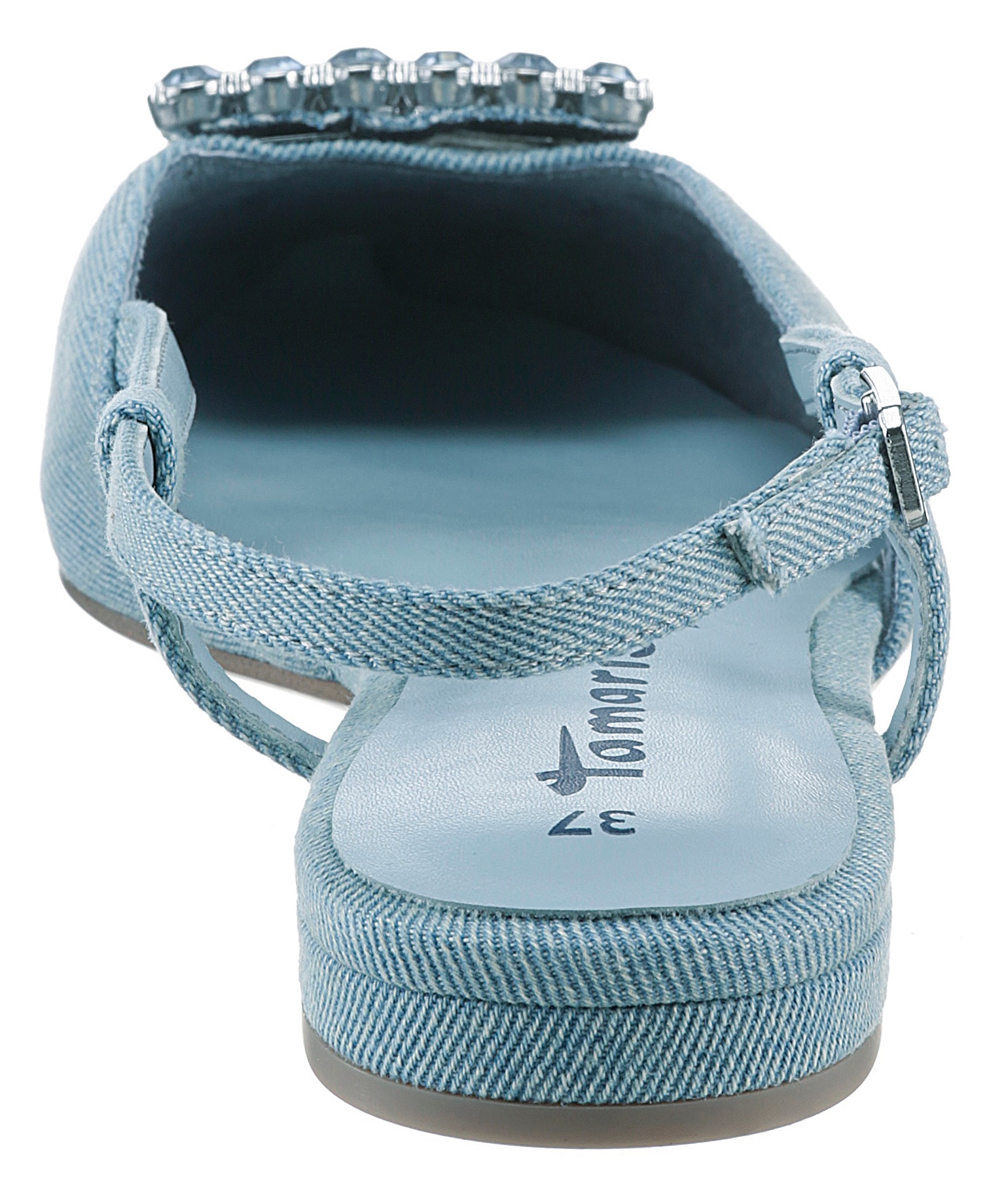 Tamaris Slingpumps  , Blockabsatz, Sommerschuh mit schickem Schmuckelement