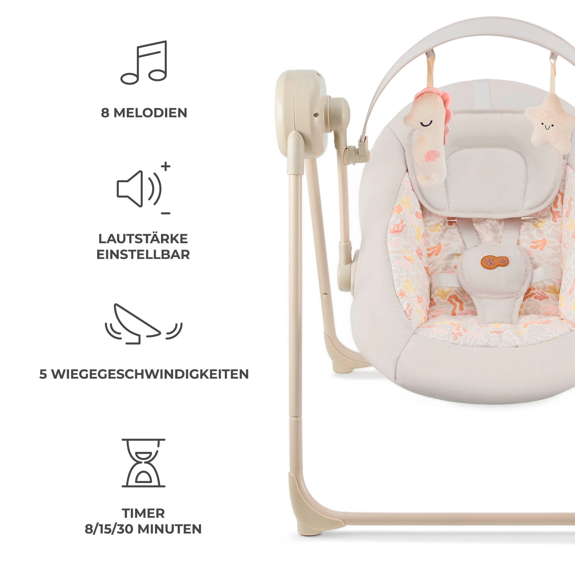 Kinderkraft Babywippe »Swingee«, mit Soundeffekt